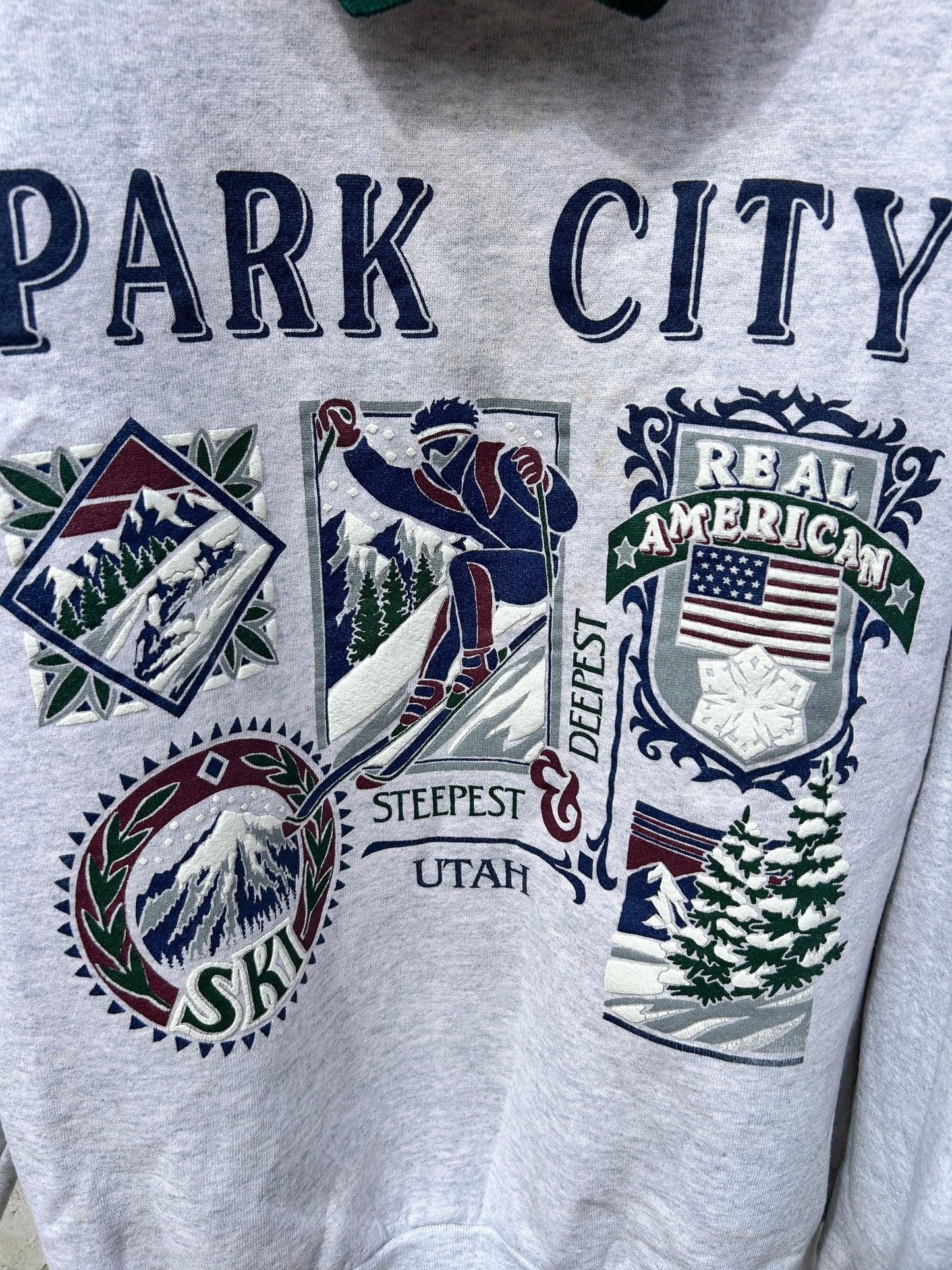 Vintage Park City Collared Crewneck (L)