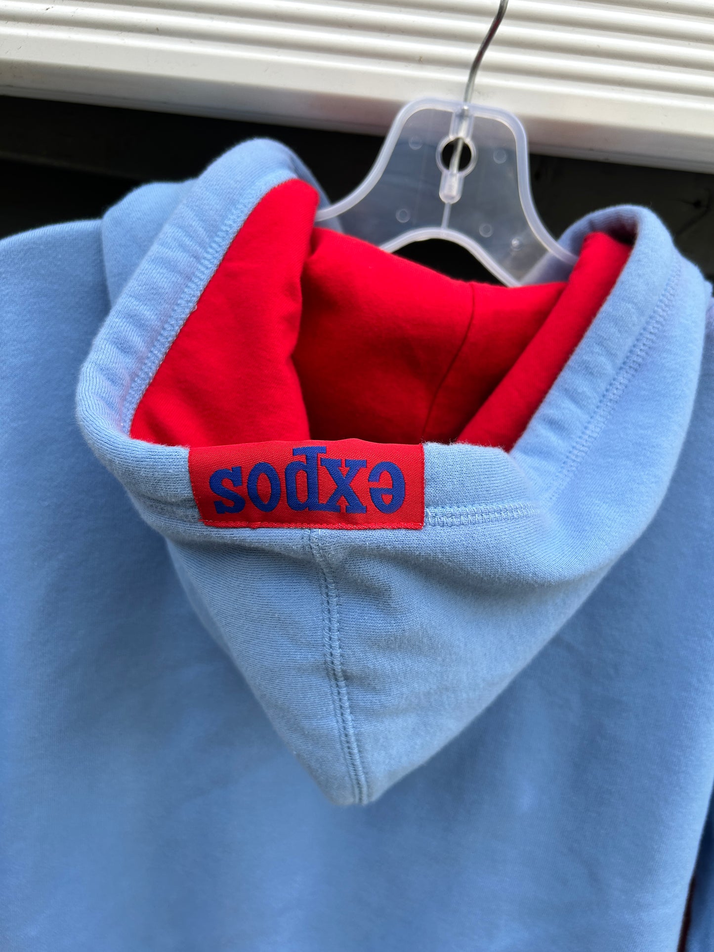 Light Blue Montreal Expos Hoodie (L)