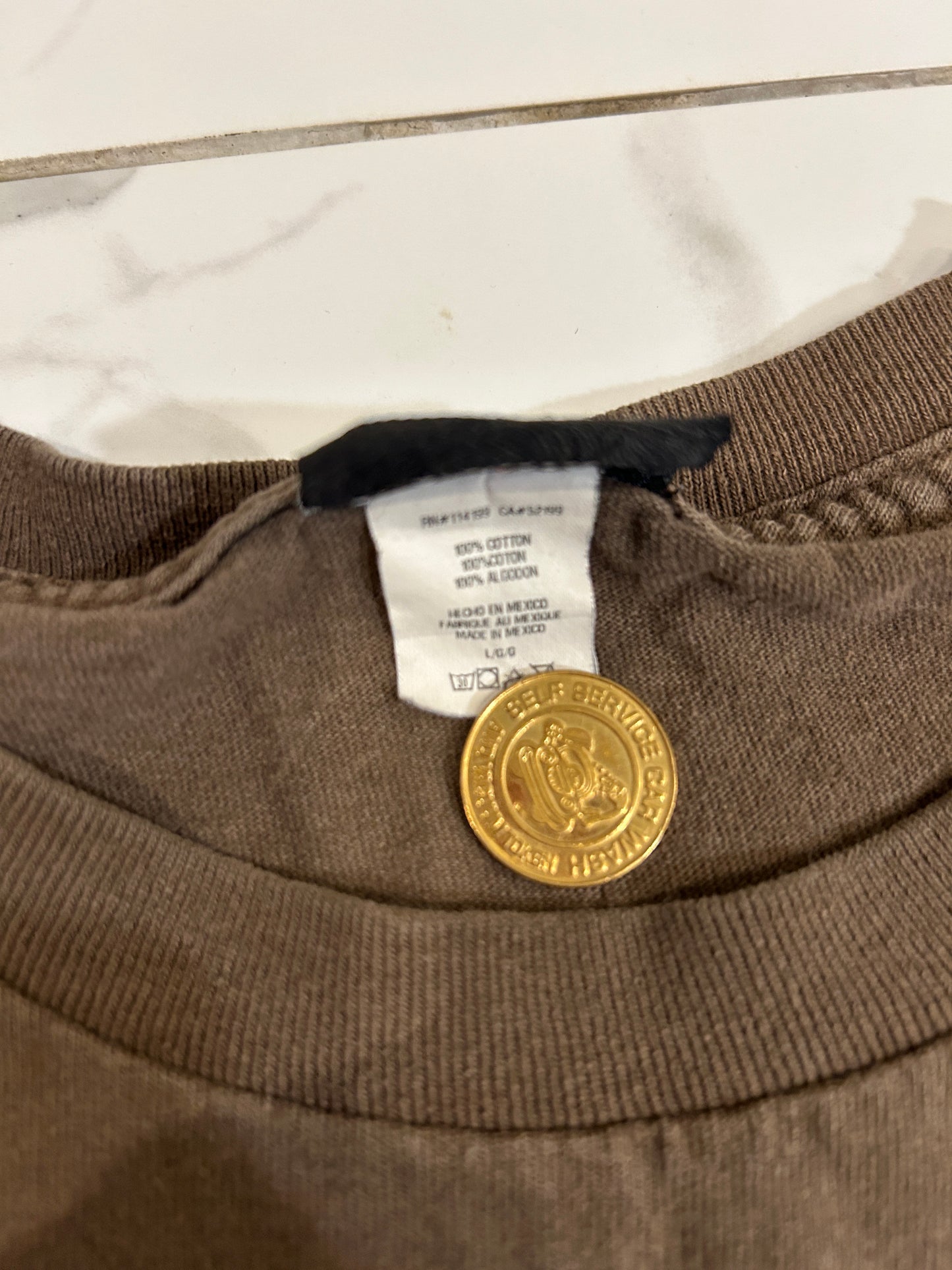 Brown Y2K Quicksilver Tee (L)