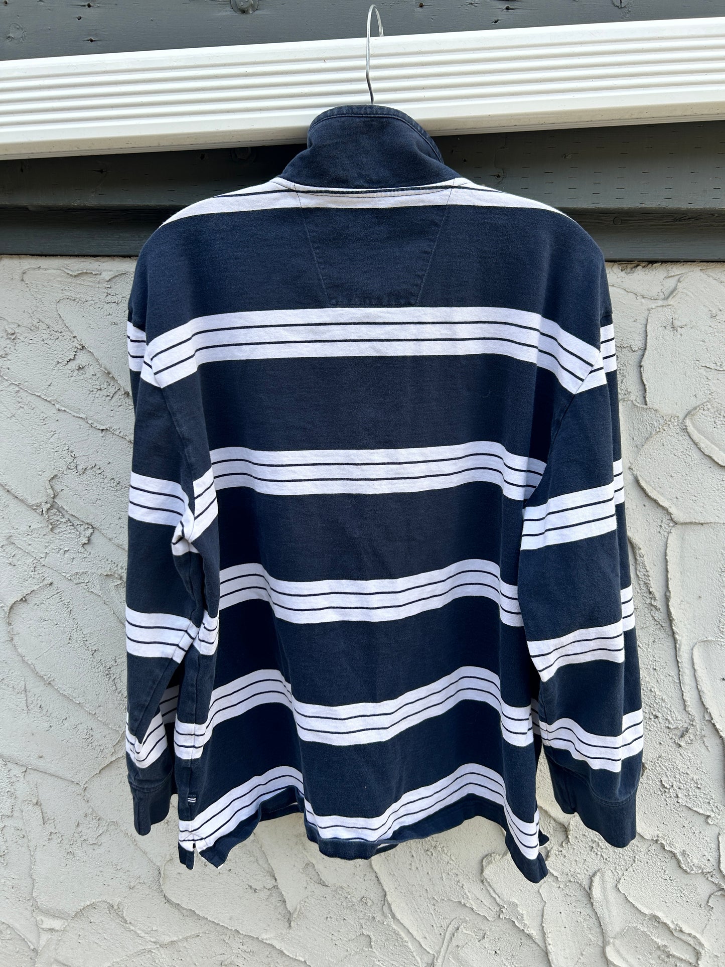 Vintage Striped Nautica Quarter Zip (XL)