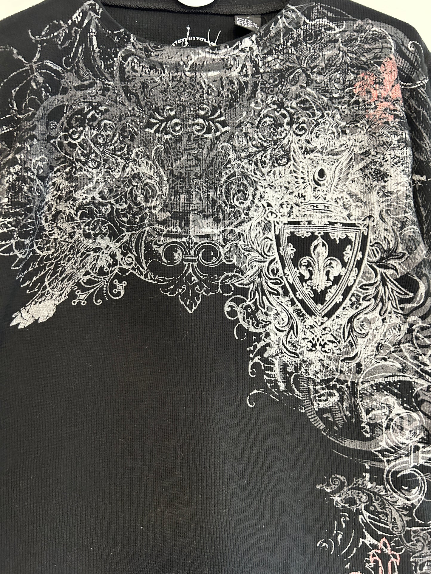 Y2K Counter Intelligence Waffle Knit Shirt (L)