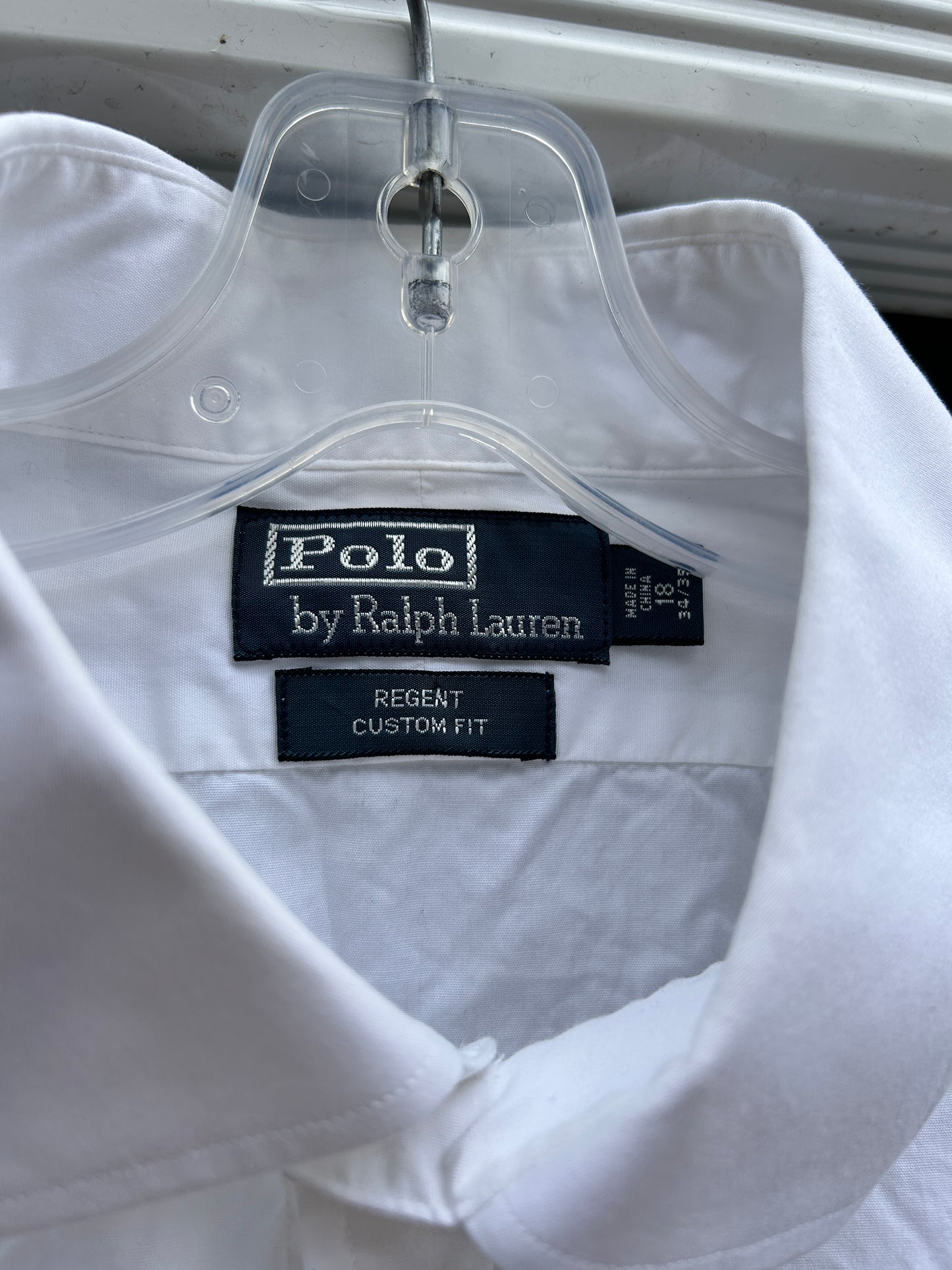 White Polo LS Dress Shirt (XL)