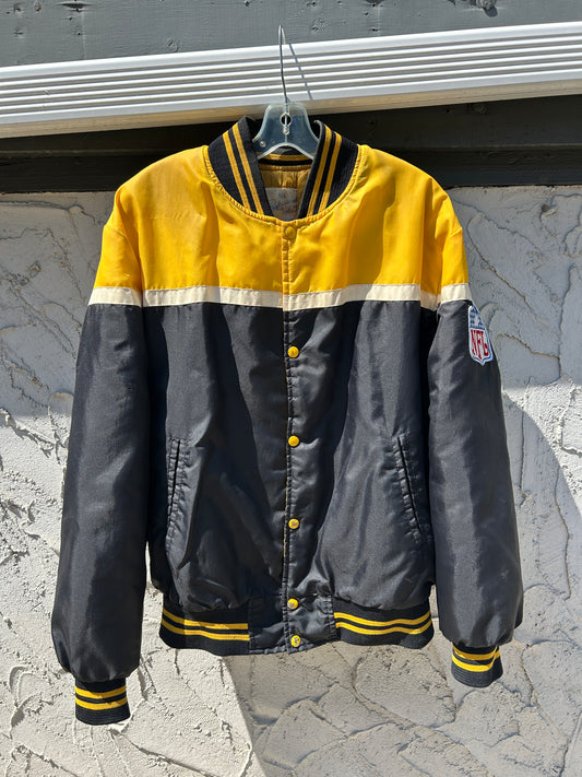 Vintage 80’s Pittsburgh Steelers NFL Bomber Jacket (L)