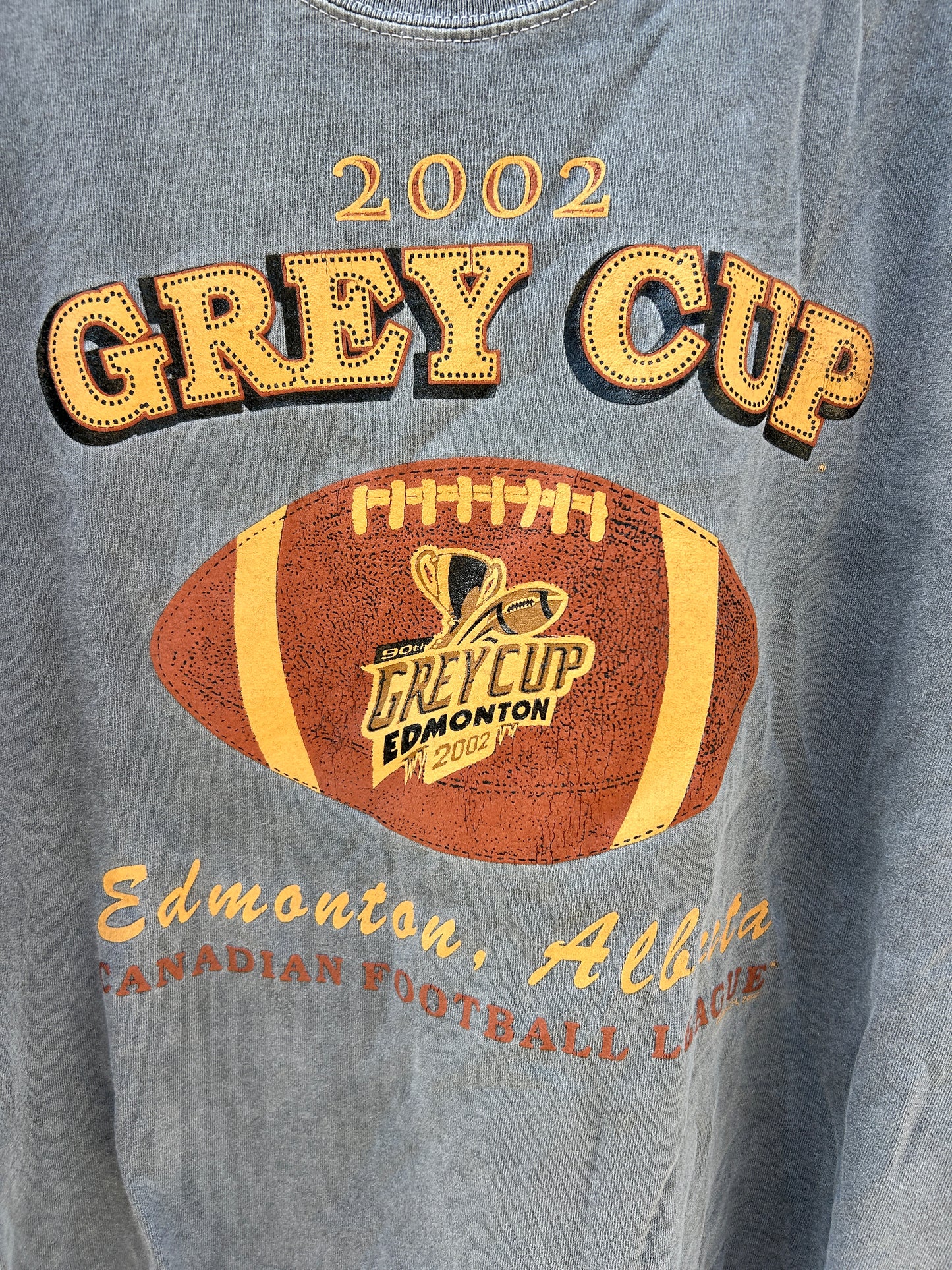 Vintage Faded 2002 Edmonton Grey Cup Tee (L)