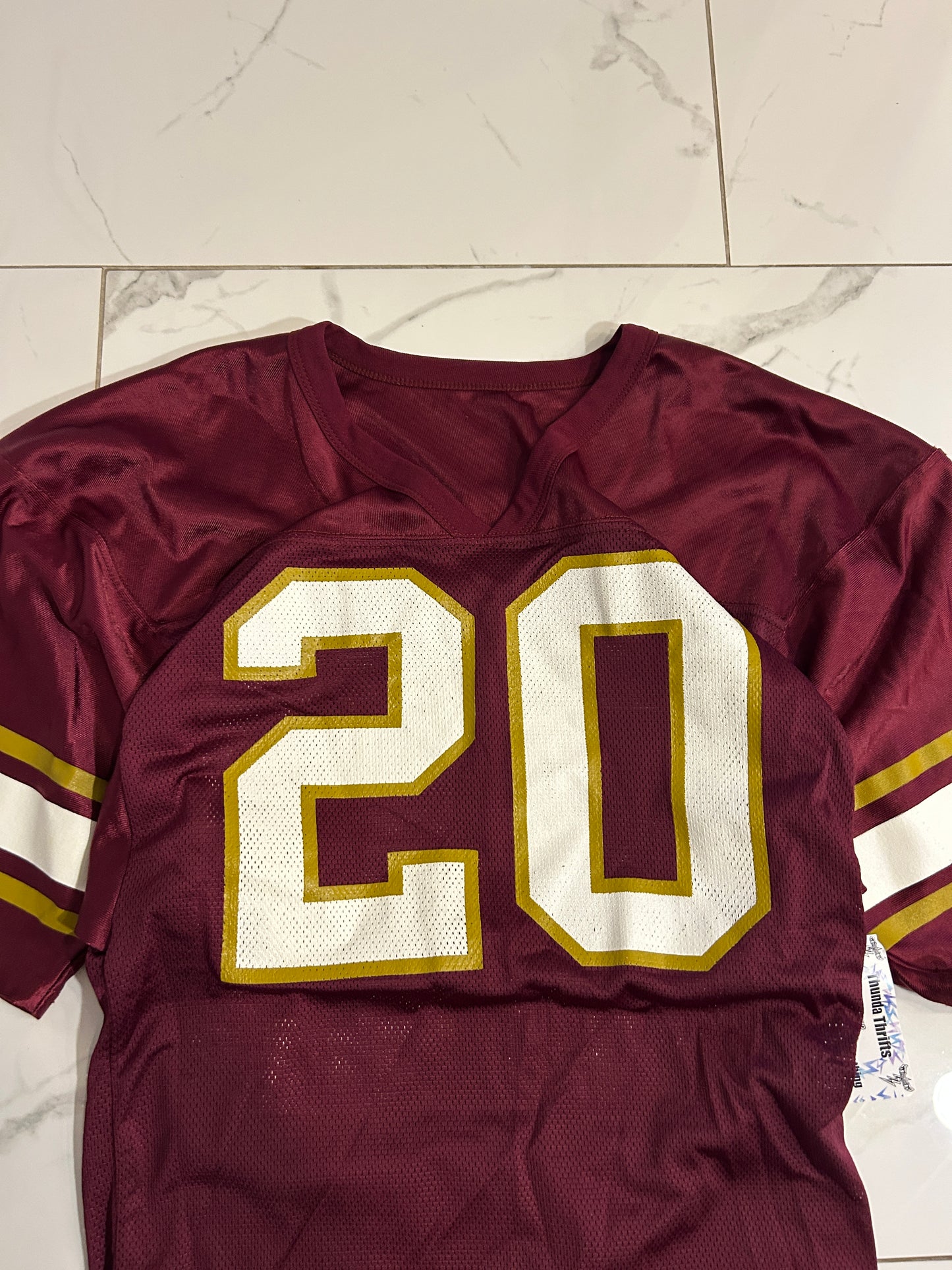 Vintage Russell Athletic Burgundy Football Jersey (fits L)