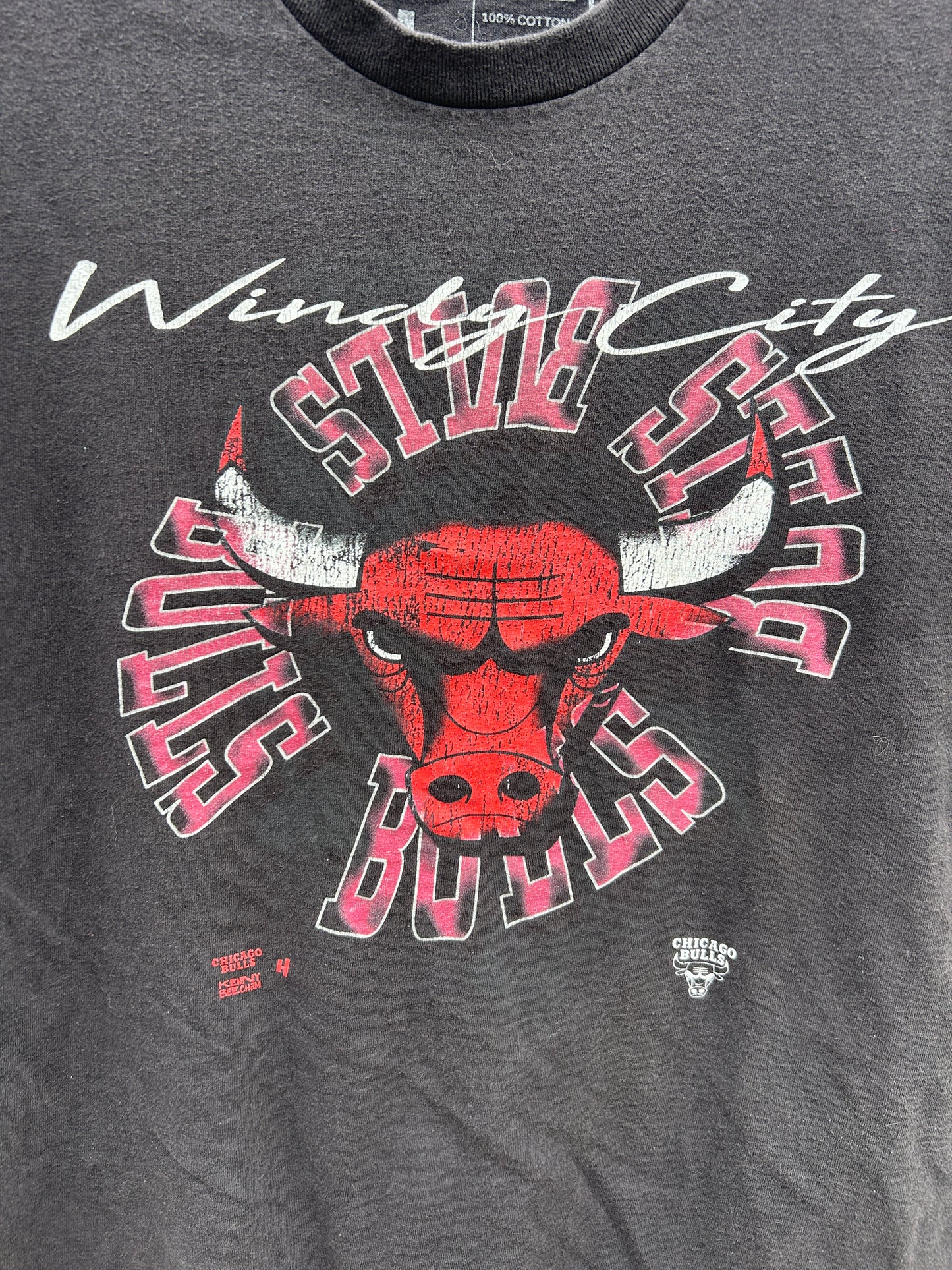 Faded Chicago Bulls Windy City HOH Kenny Beecham Tee (L)