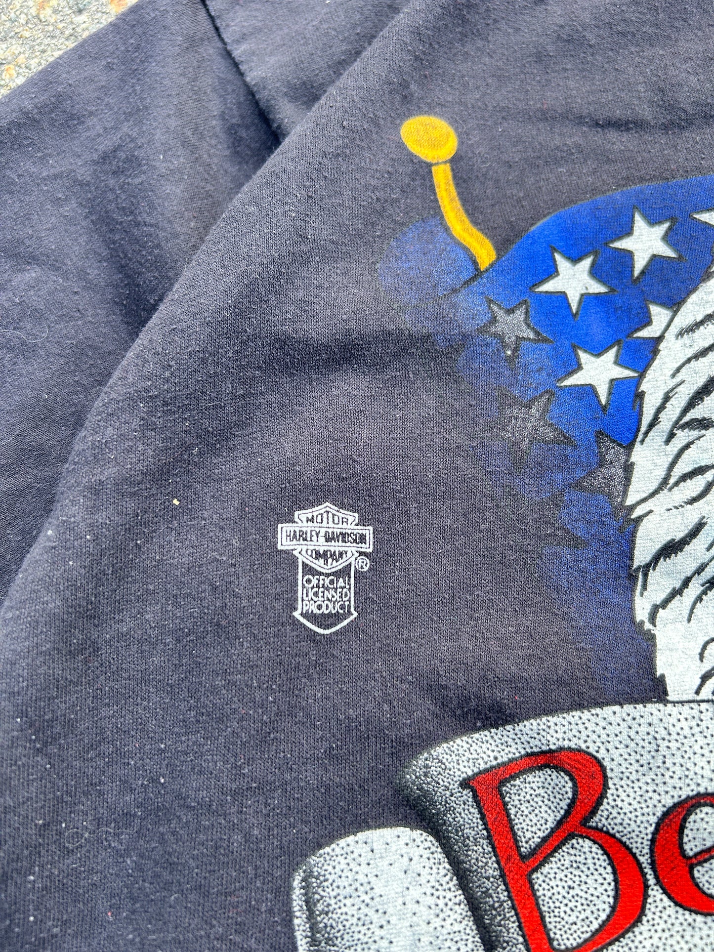 Vintage 1987 Single Stitch Harley Tee (M)