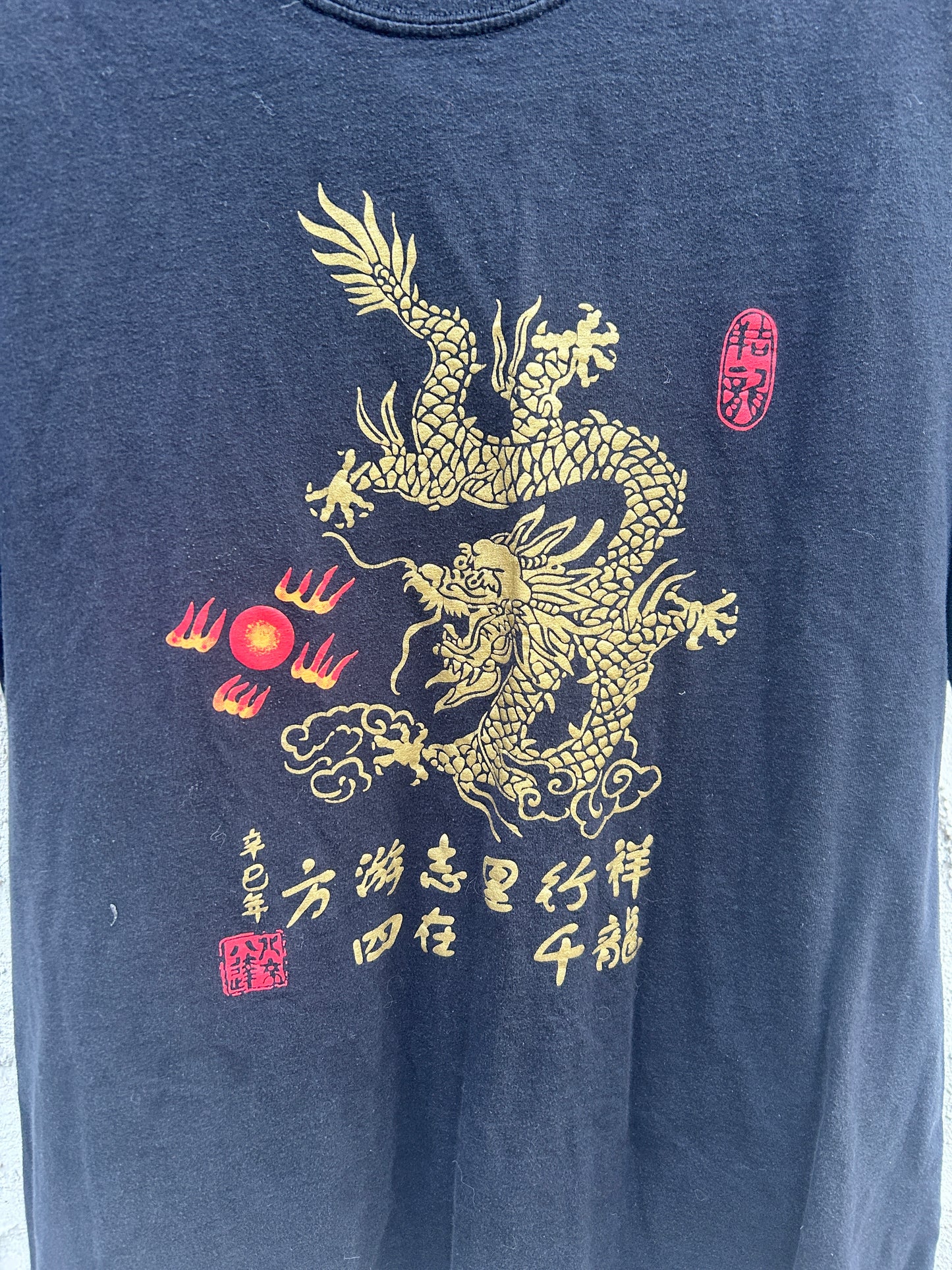 Vintage Golden Dragon Tee (L)