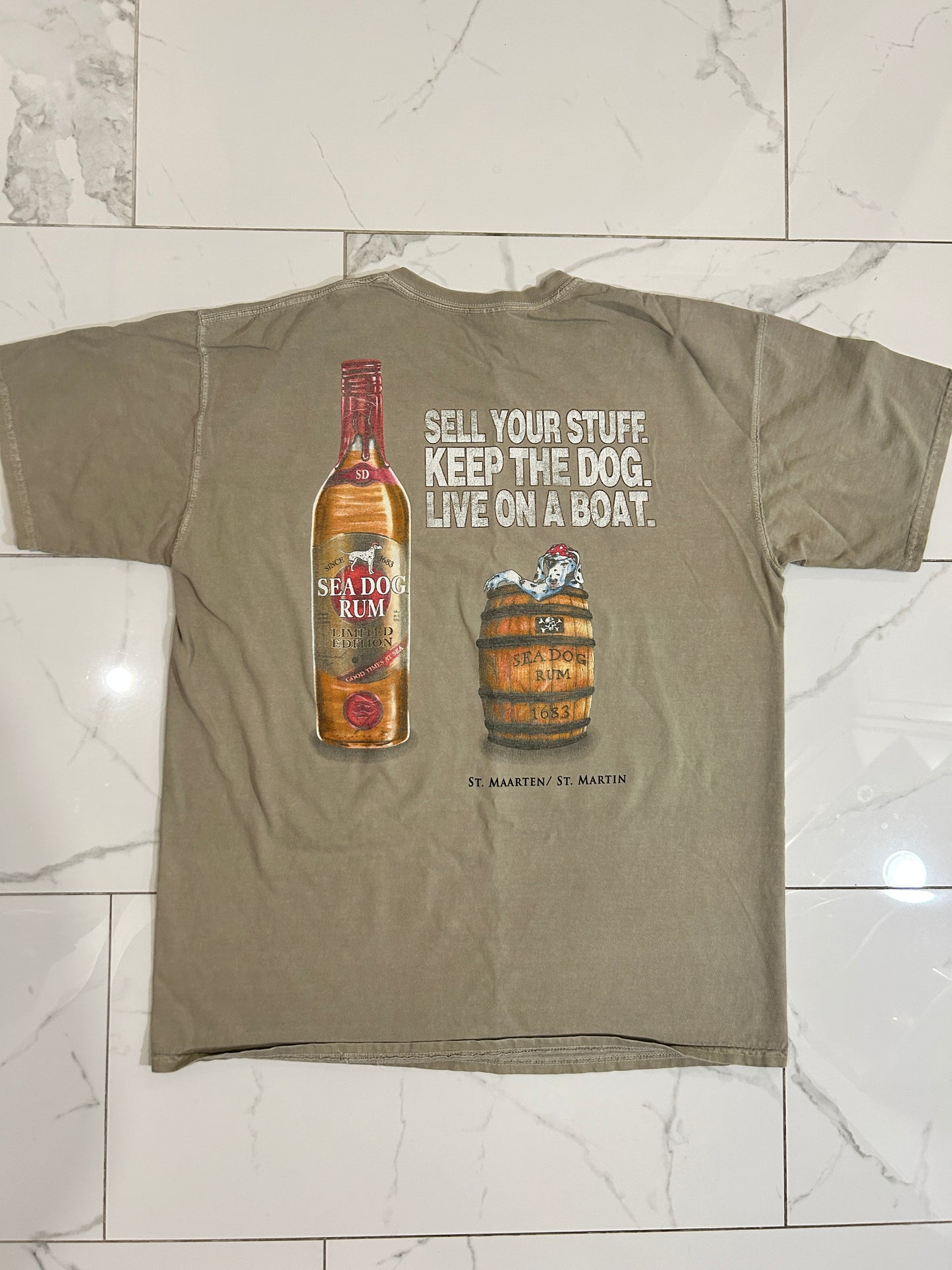 Faded Sea Dog Rum Tee (L)