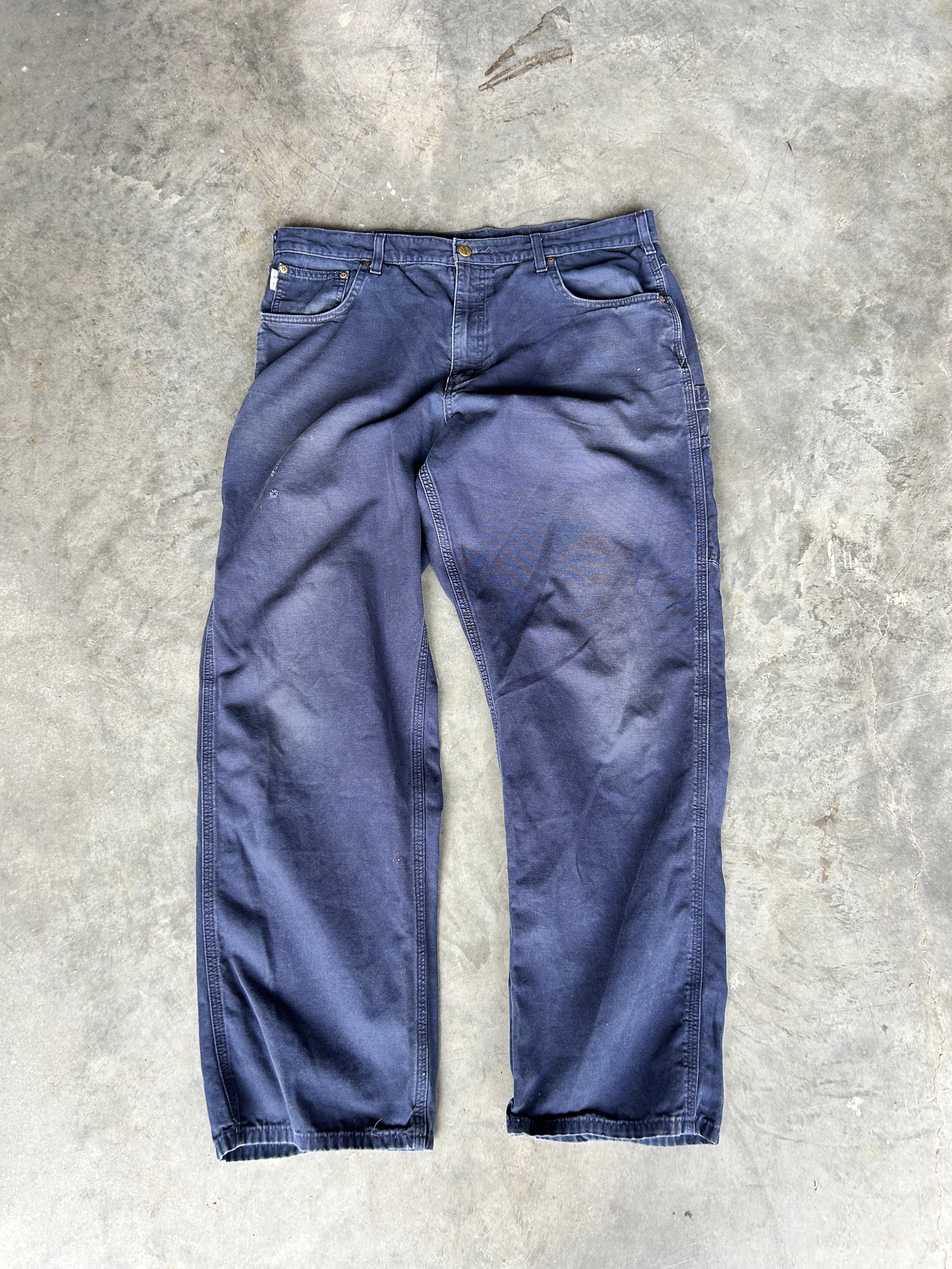 Vintage Carhartt Navy Loose Fit Pants (38x32)