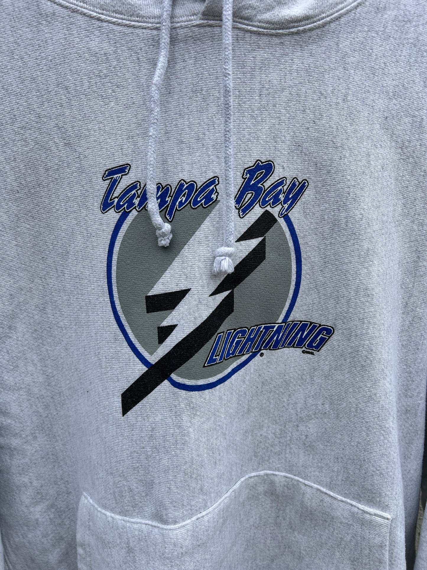 Heavy Grey Tampa Bay Lighting Champion Hoodie (L)