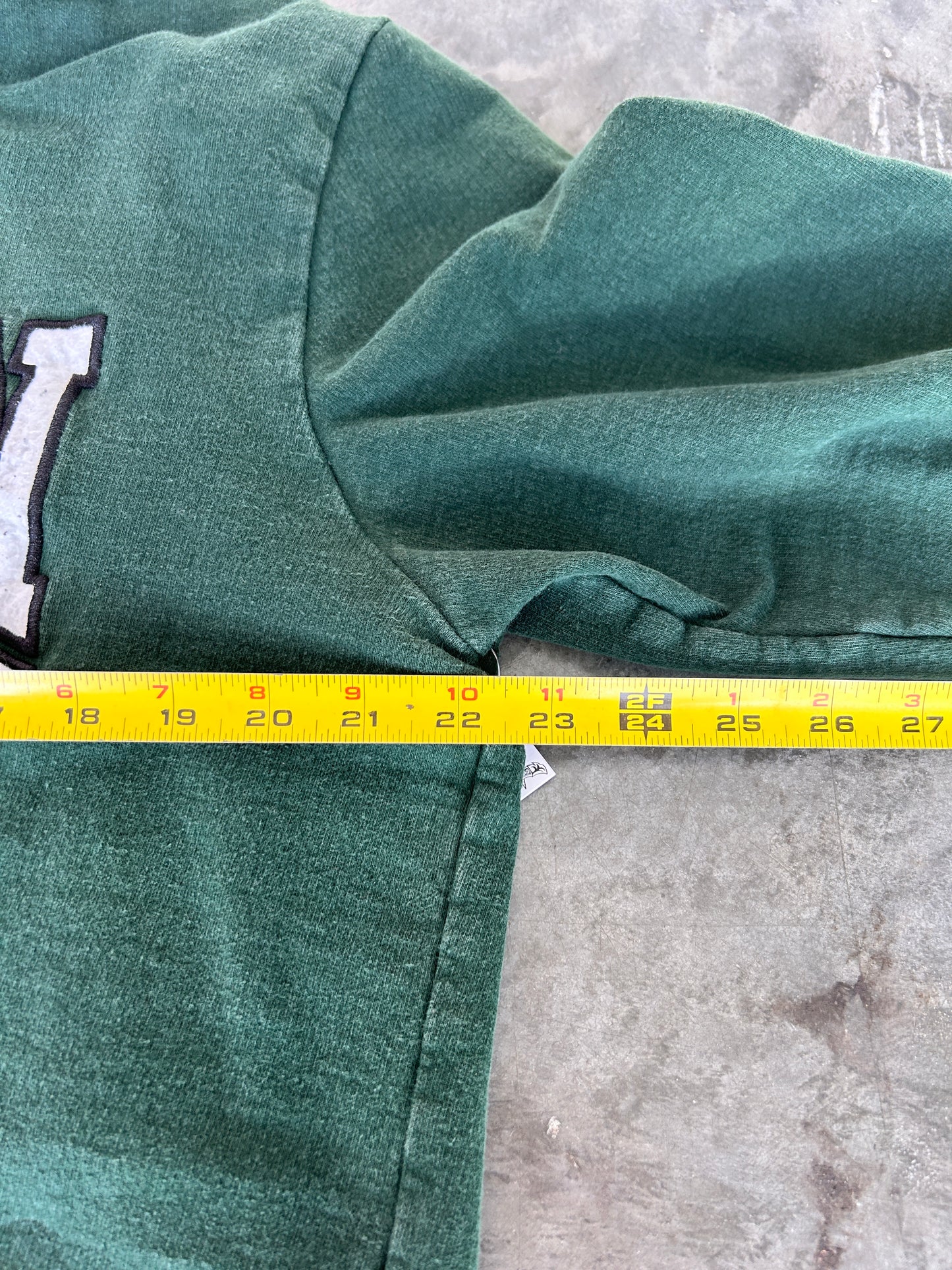 Vintage Dublin Ireland Forest Green Zip Hoodie (L)