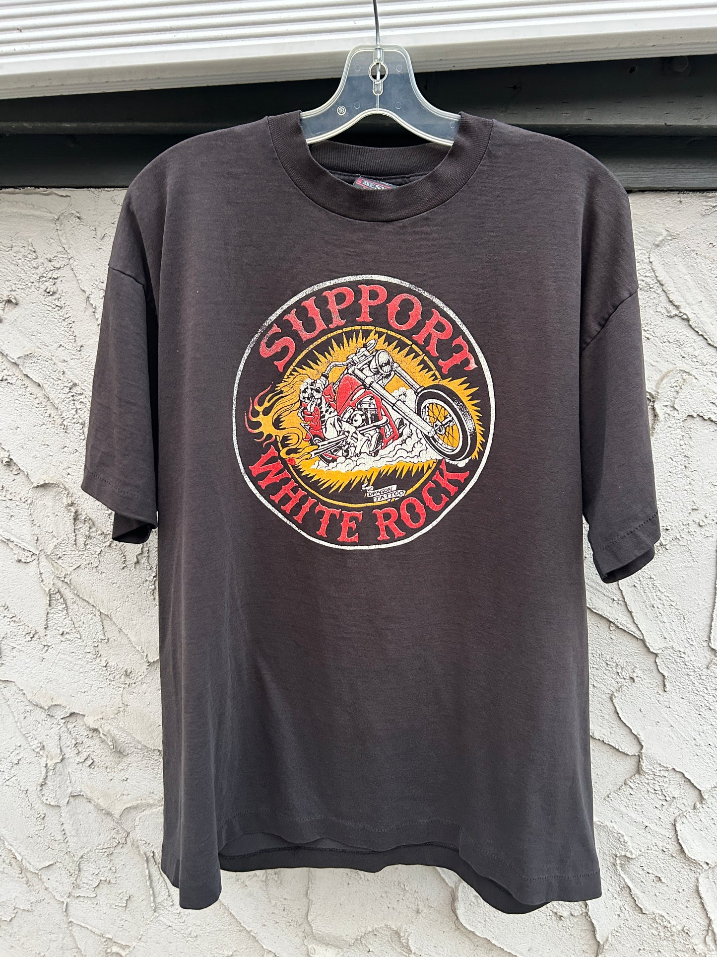 Vintage 90’s Support White Rock Biker Tee (XL)