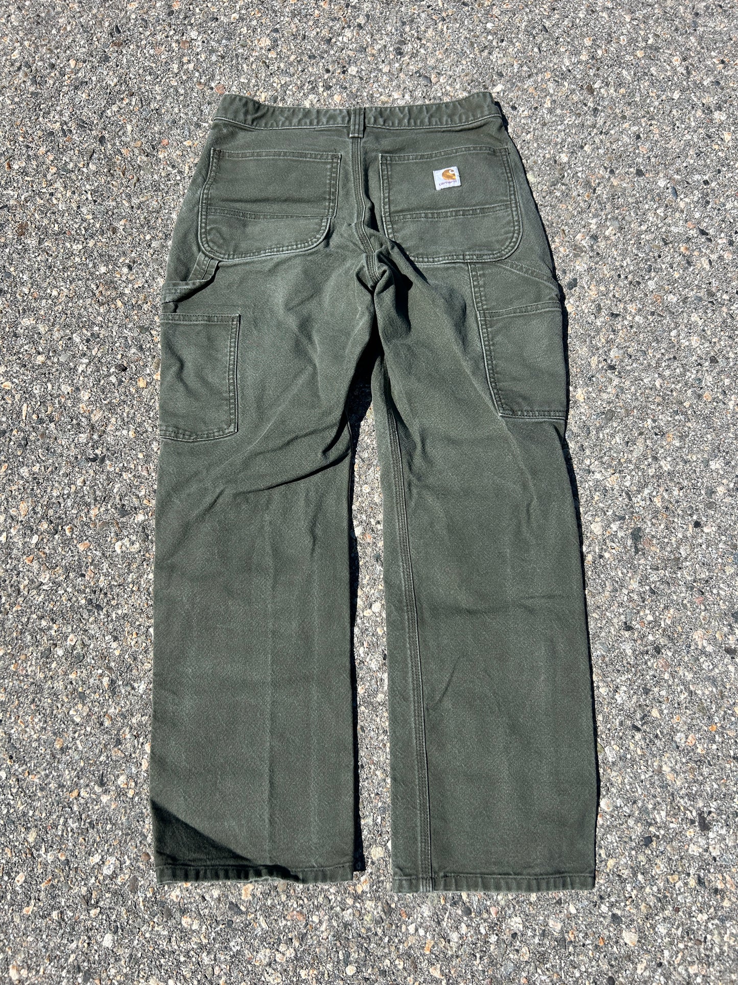 Green Carhartt Double Knee Pants (30x30)