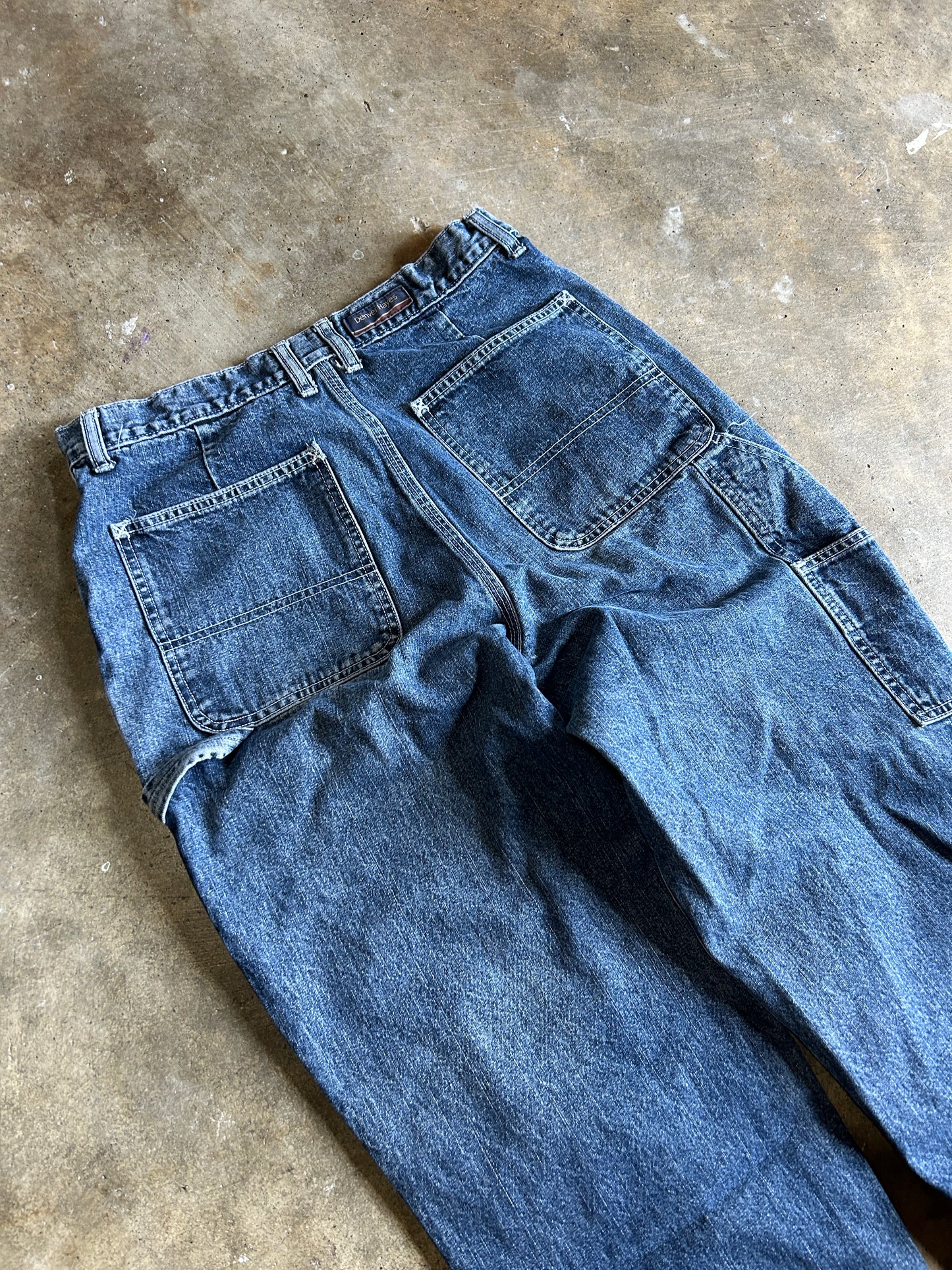 Vintage Denver Hayes Contrast Stitch Carpenter Jeans (31x30)