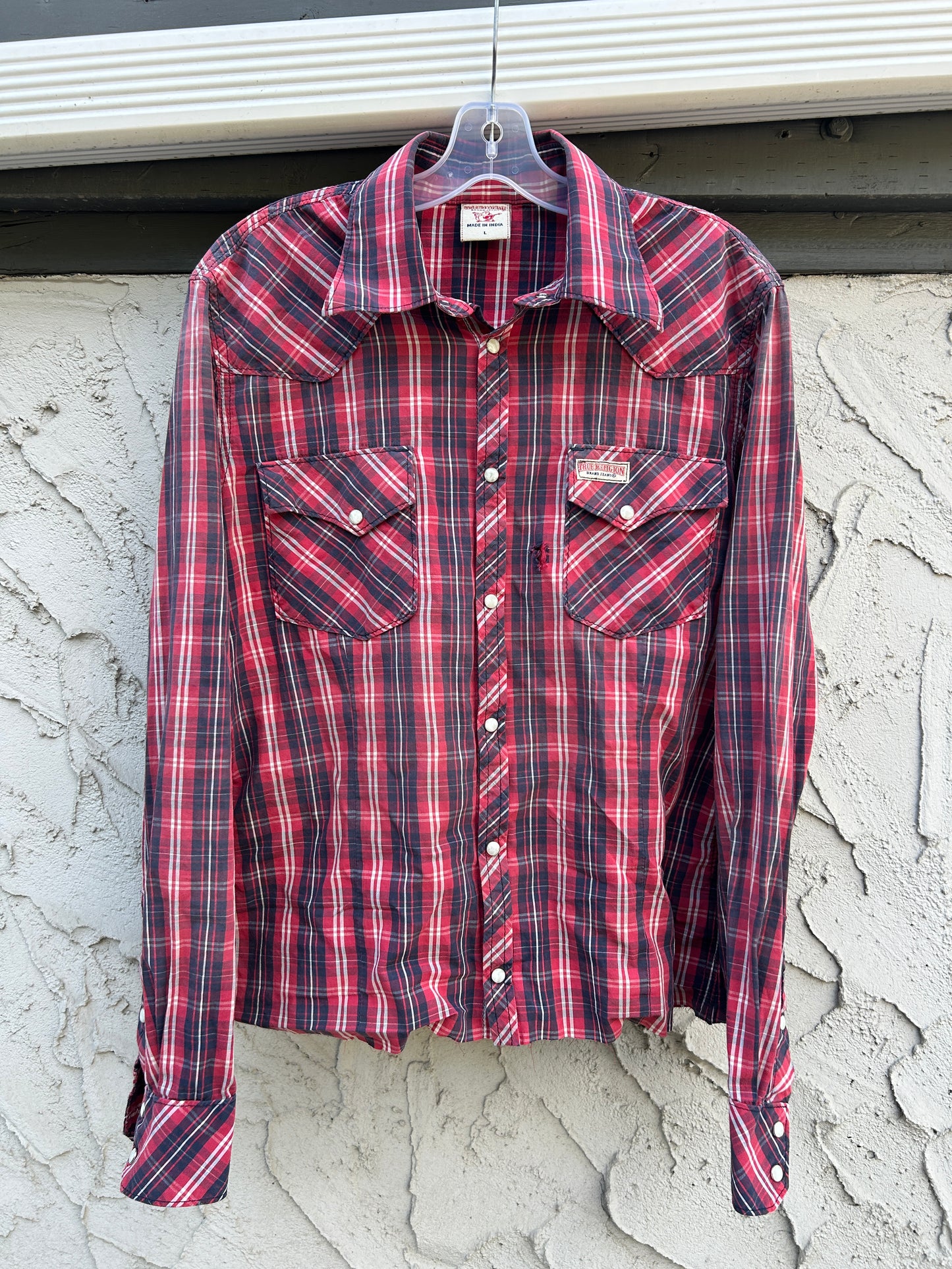 Y2K Cropped True Religion Button Up (L)