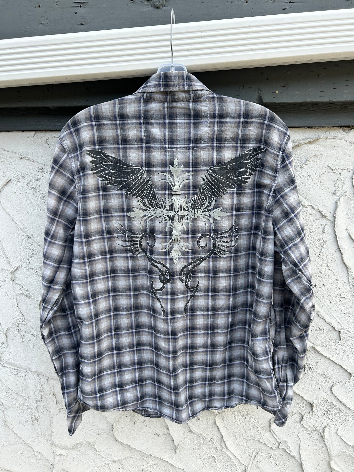 Y2K Warehouse One Graphic Button Up (L)