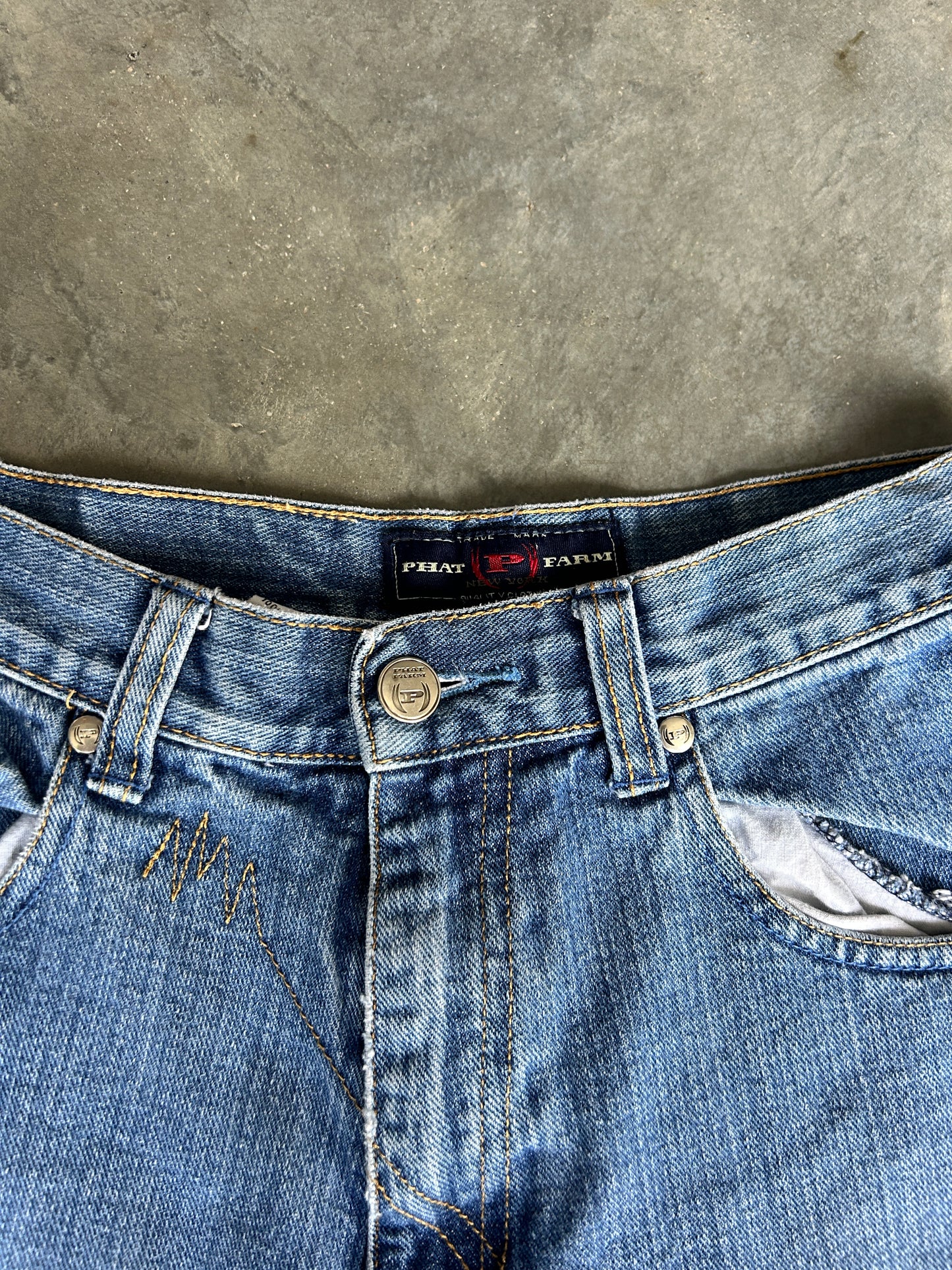 Y2K Phat Farm Embroidered Jorts (28W)