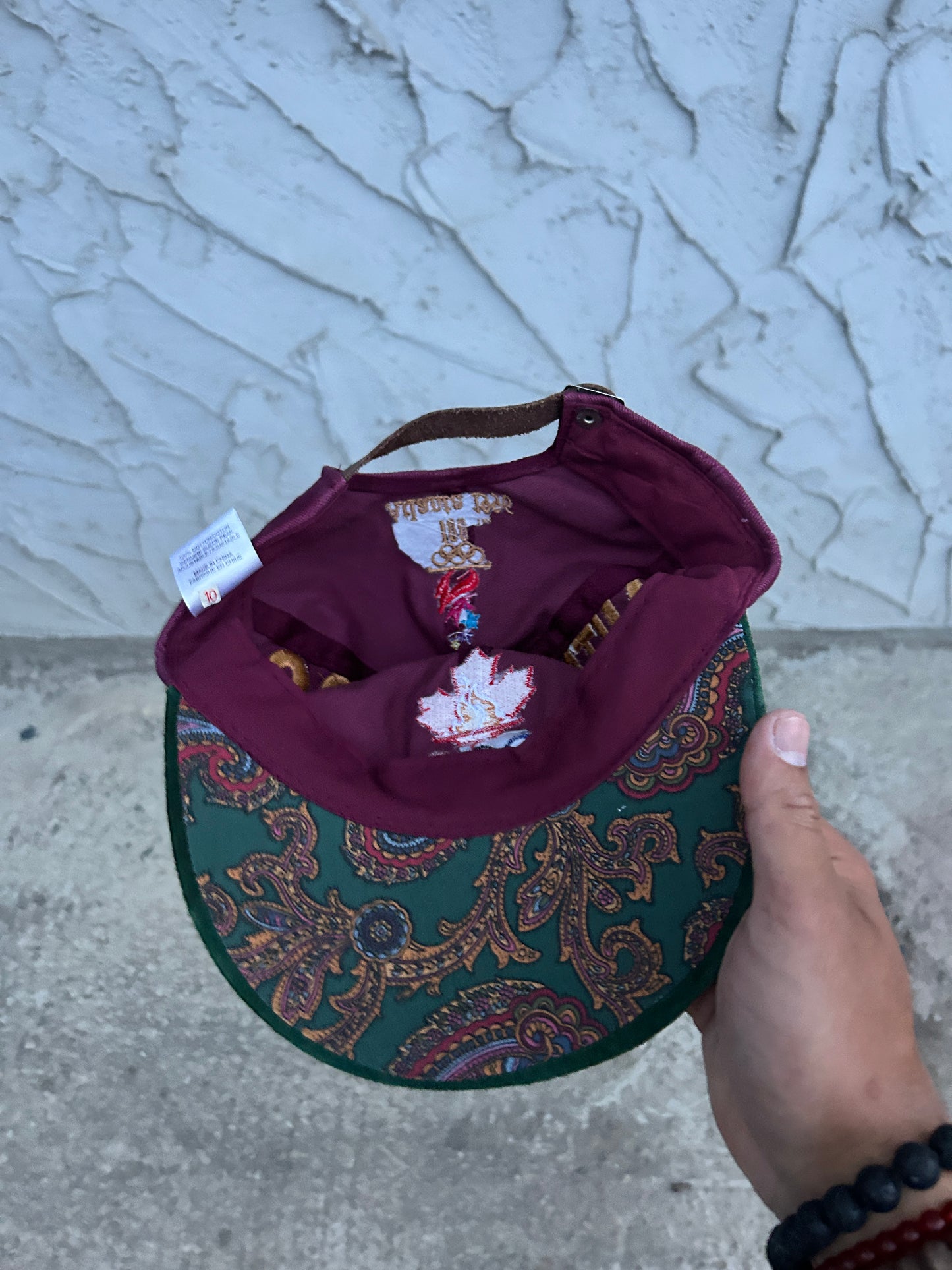 Vintage 1996 Atlanta Olympics Burgundy Hat