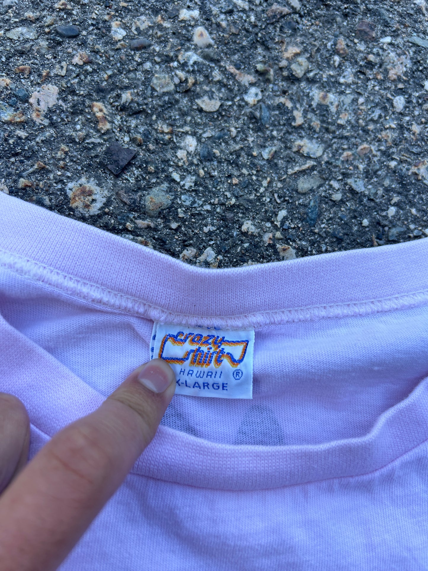 Vintage 90’s Single Stitch Pink Dadcat Tee (XL)