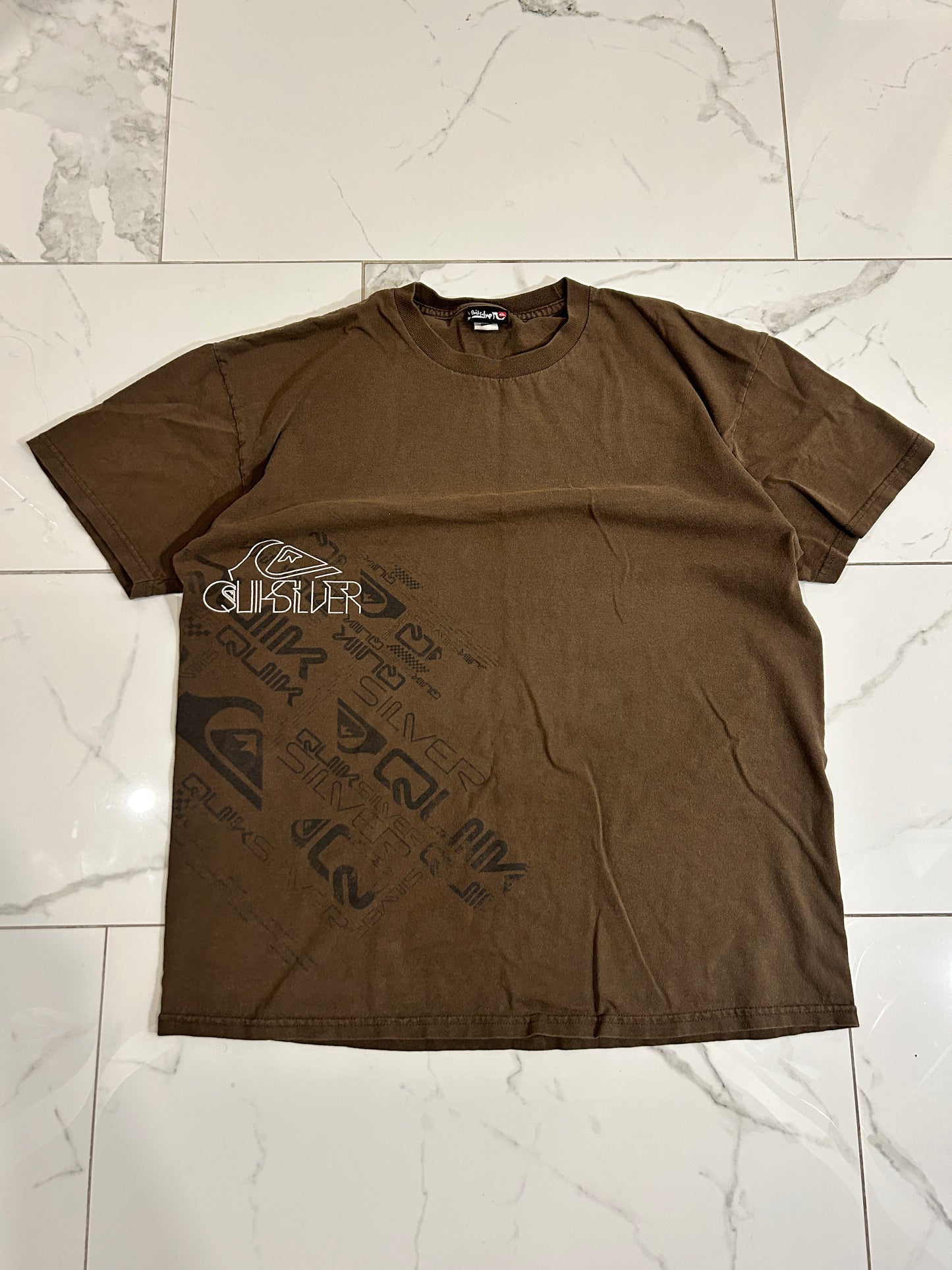 Brown Y2K Quicksilver Tee (L)