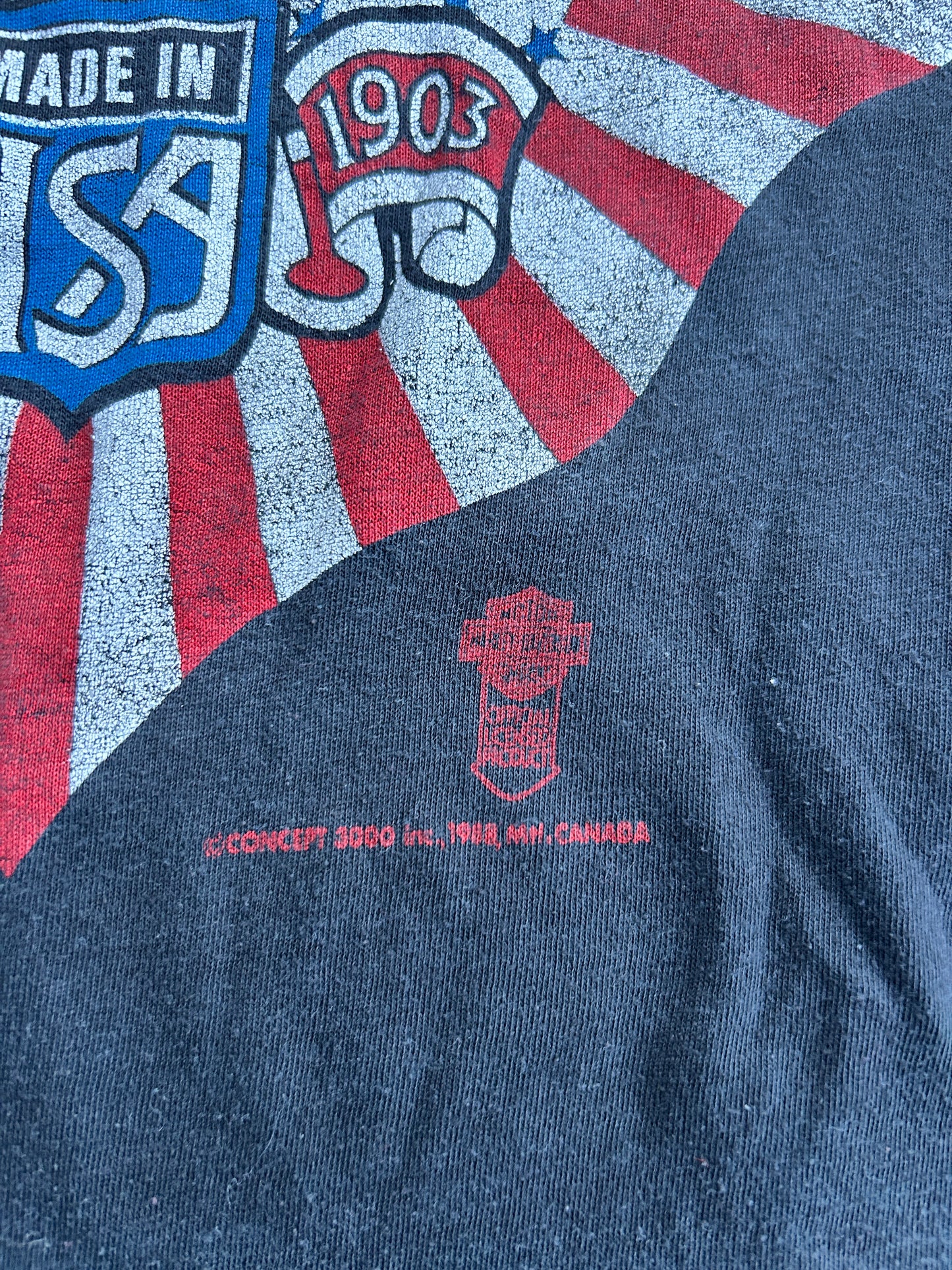 Vintage 1988 Lightweight Harley Tee (S)