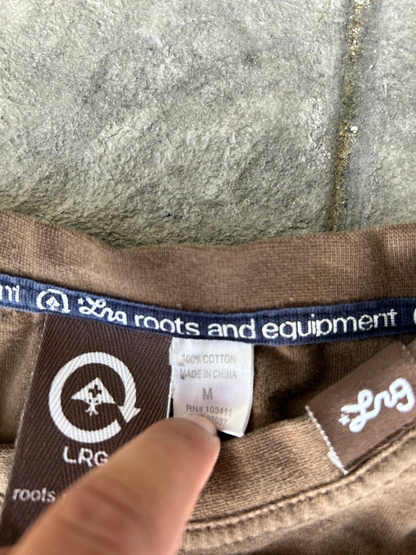 Brown Y2K LRG Tee (M)
