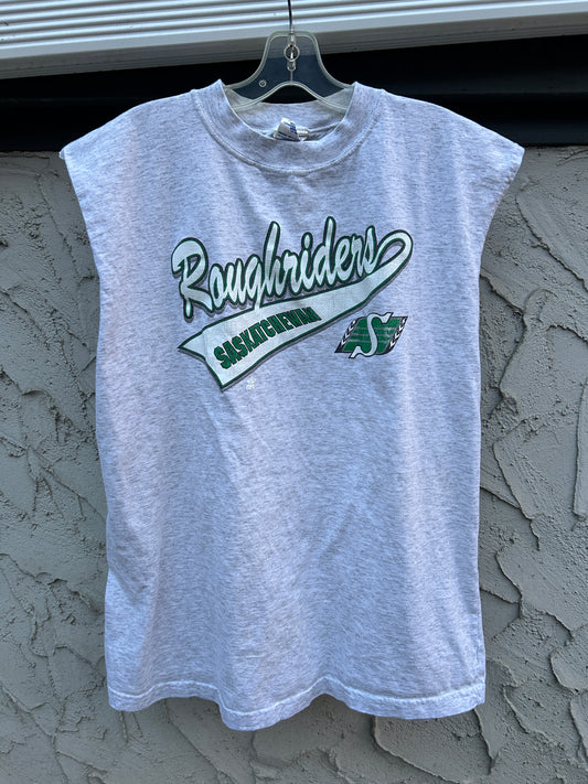 Vintage Saskatchewan Roughriders Cutoff Tee (L)