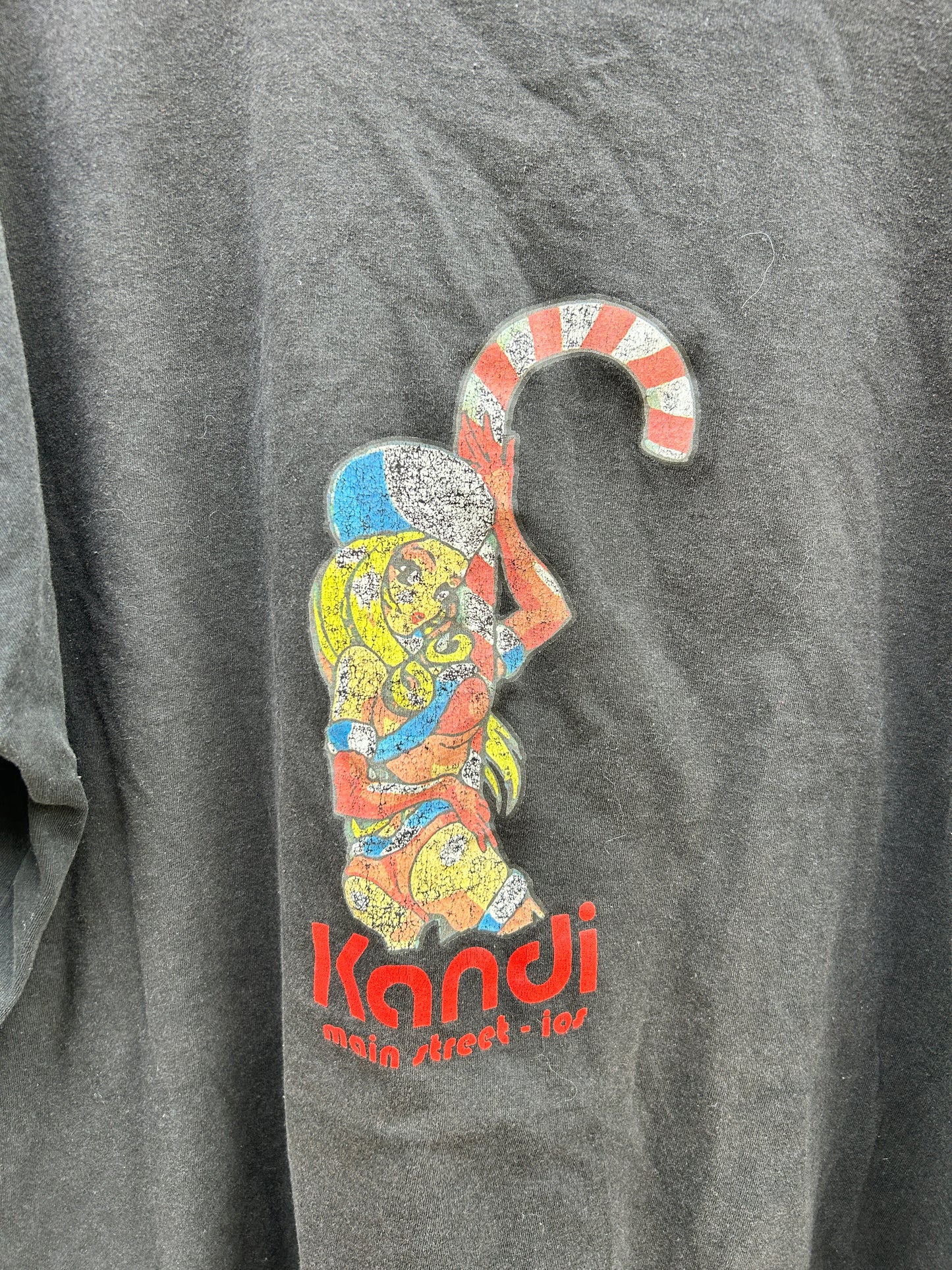 Vintage Faded Kandi Candy Cane Tee (XL)