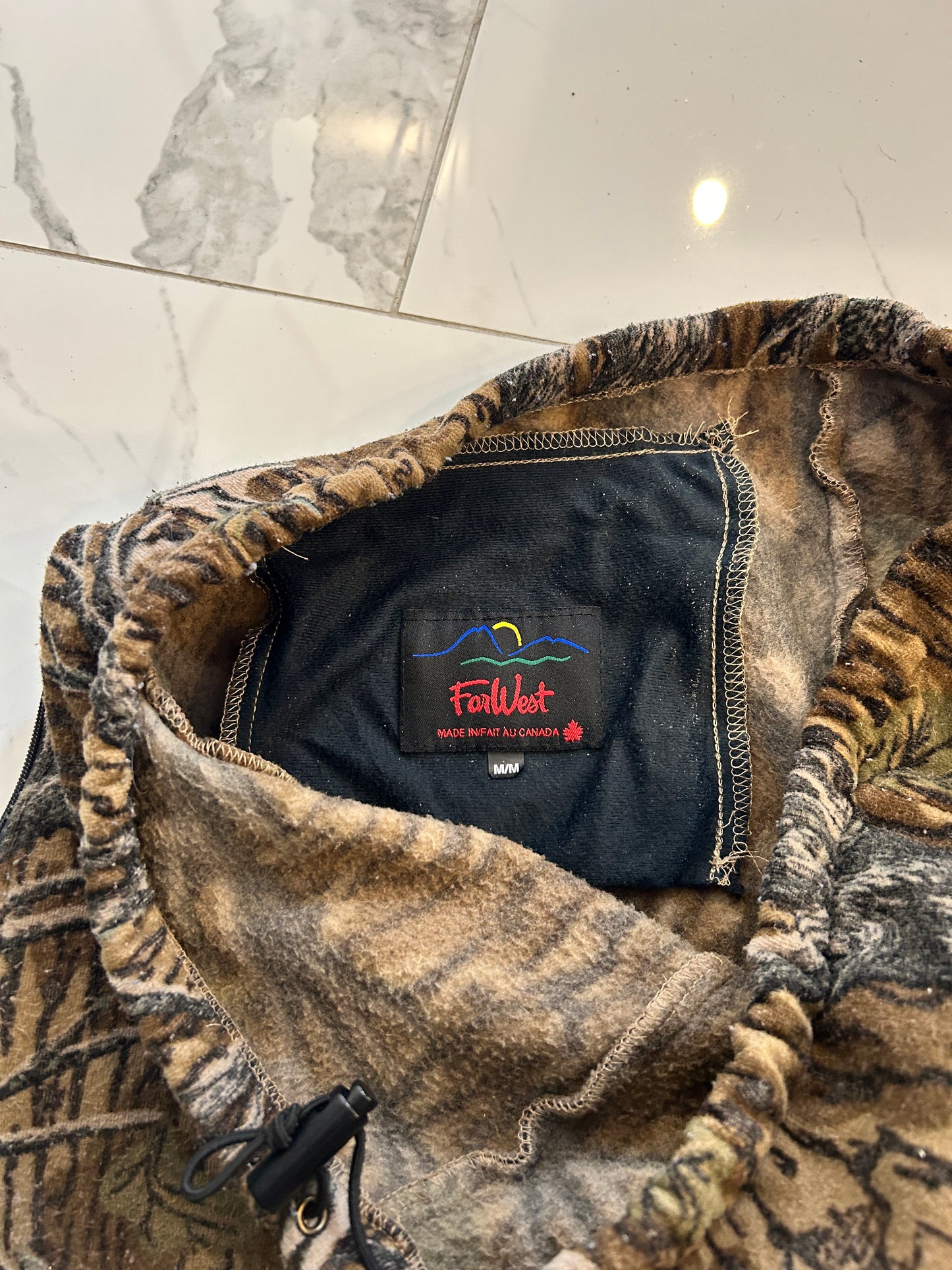 Vintage FarWest Fleece Camo Sweatpants (M)
