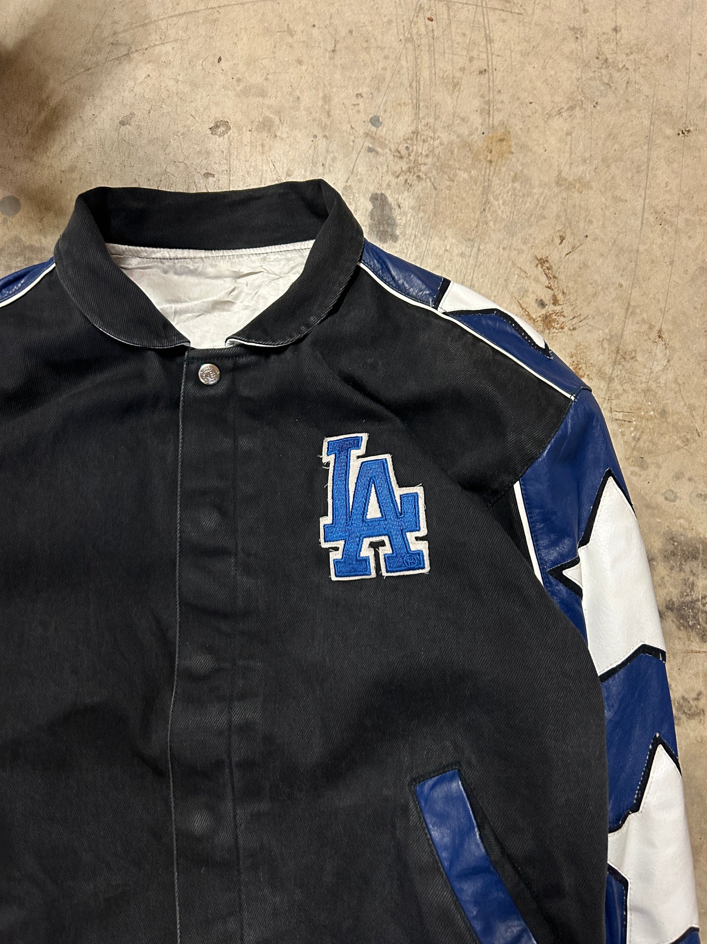 Vintage Jeff Hamilton MLB LA Dodgers Star Jacket (L)