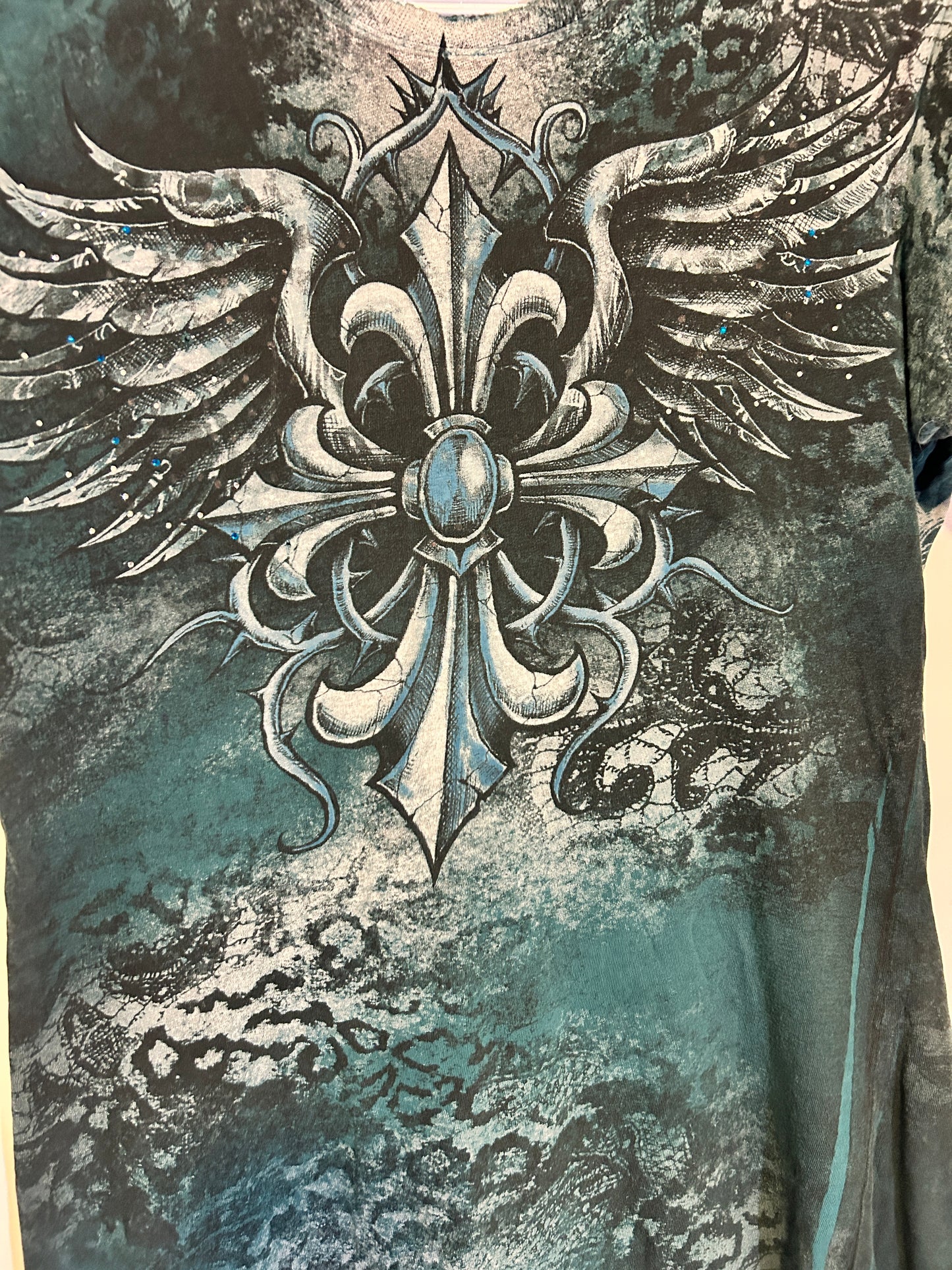 Y2K Women’s Sinful Bejewelled Tee (L)