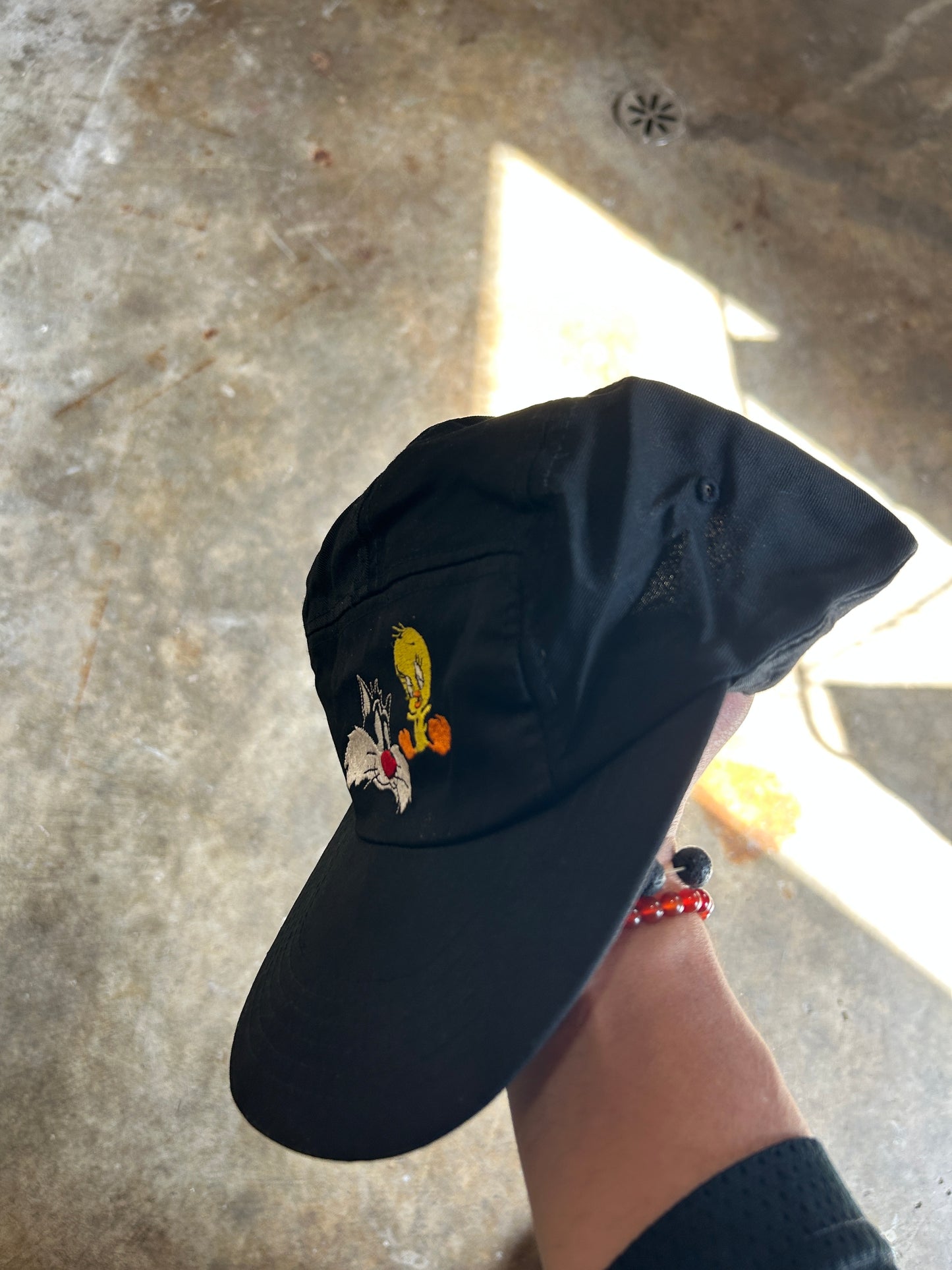 Vintage 1992 Looney Tunes Sylvester & Tweety 5 Panel SnapBack