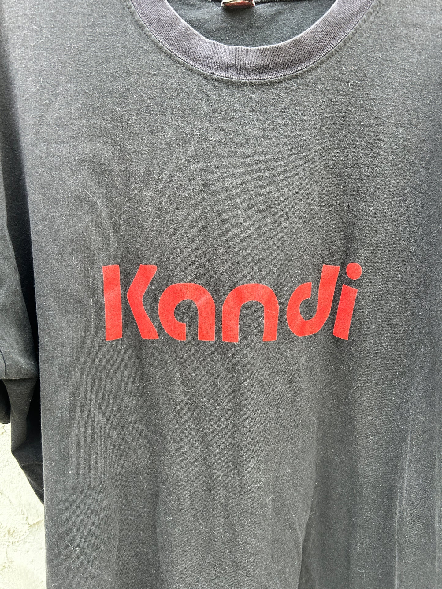 Vintage Faded Kandi Candy Cane Tee (XL)