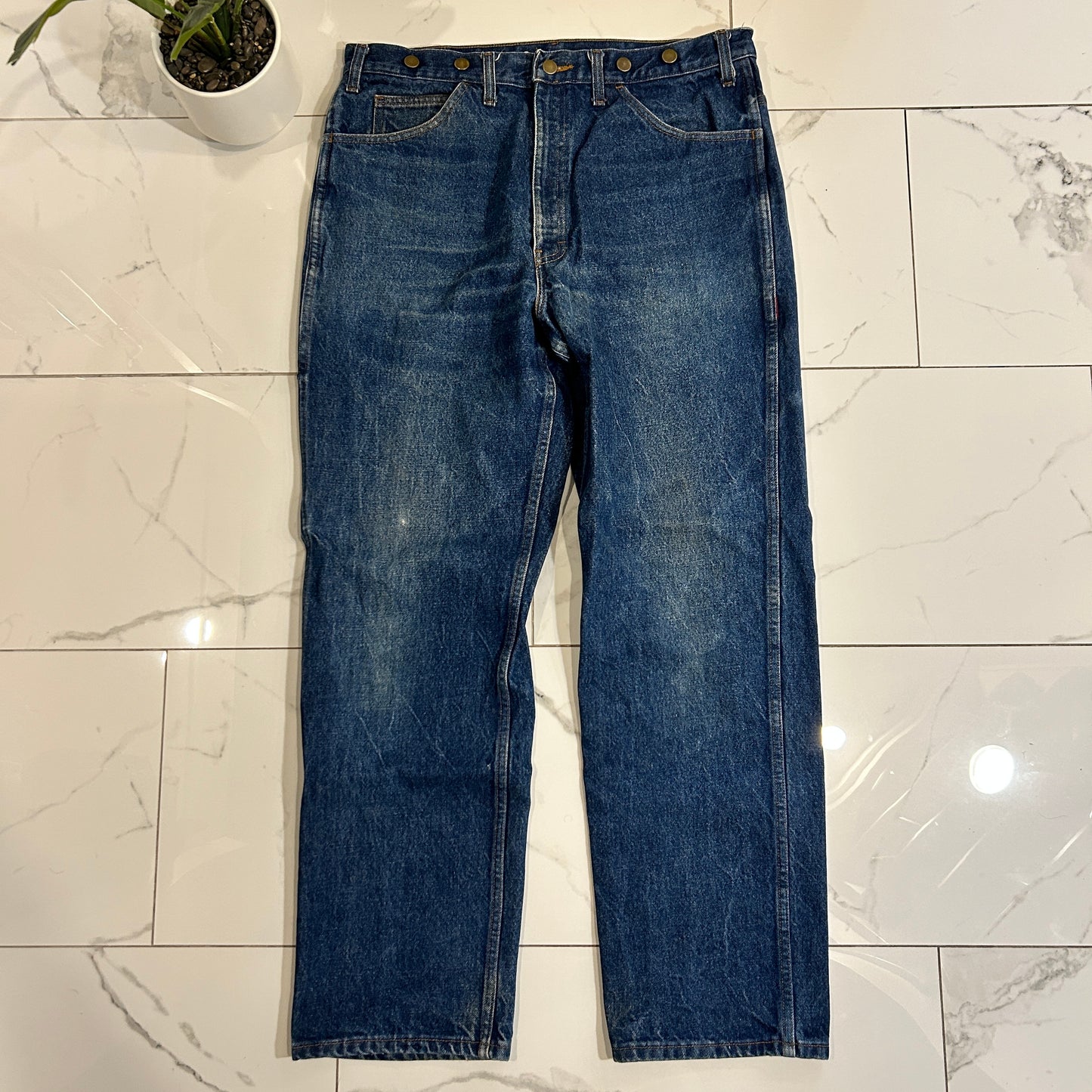 Dark Wash Big B Carpenter Jeans (38x32)