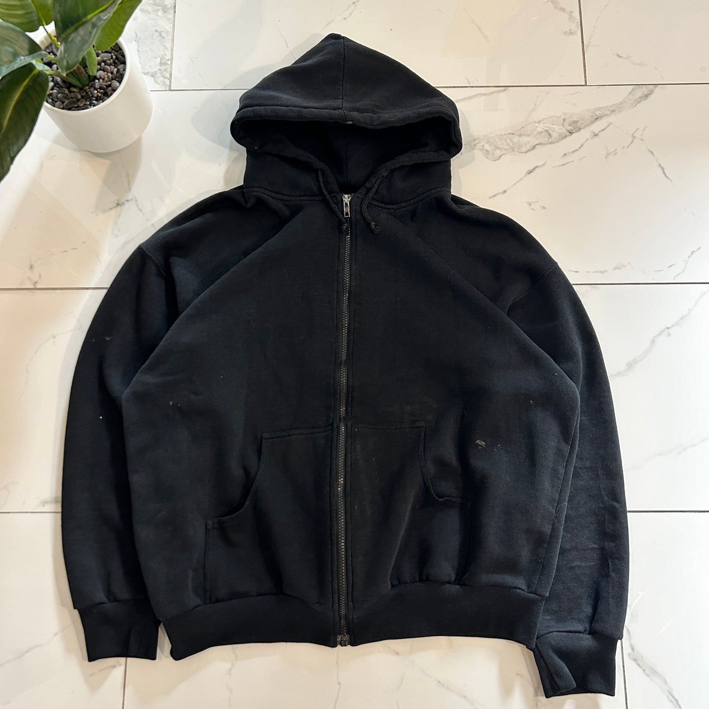Vintage Spirit River Blank Zip Hoodie (L)