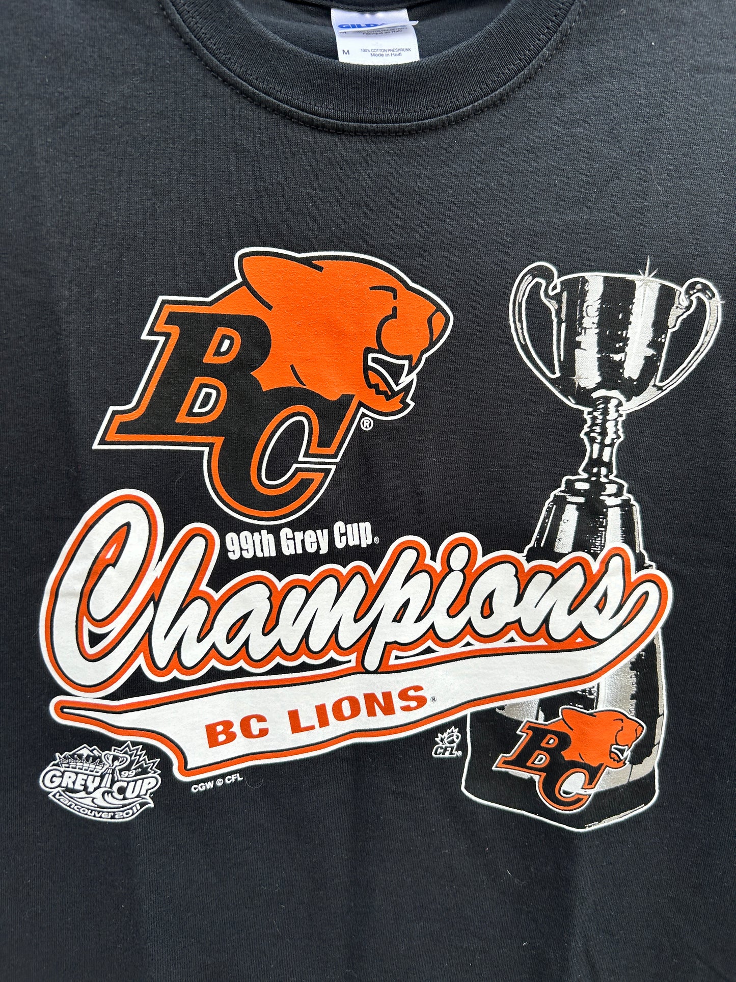 BC Lions 2011 Champions Tee (M)