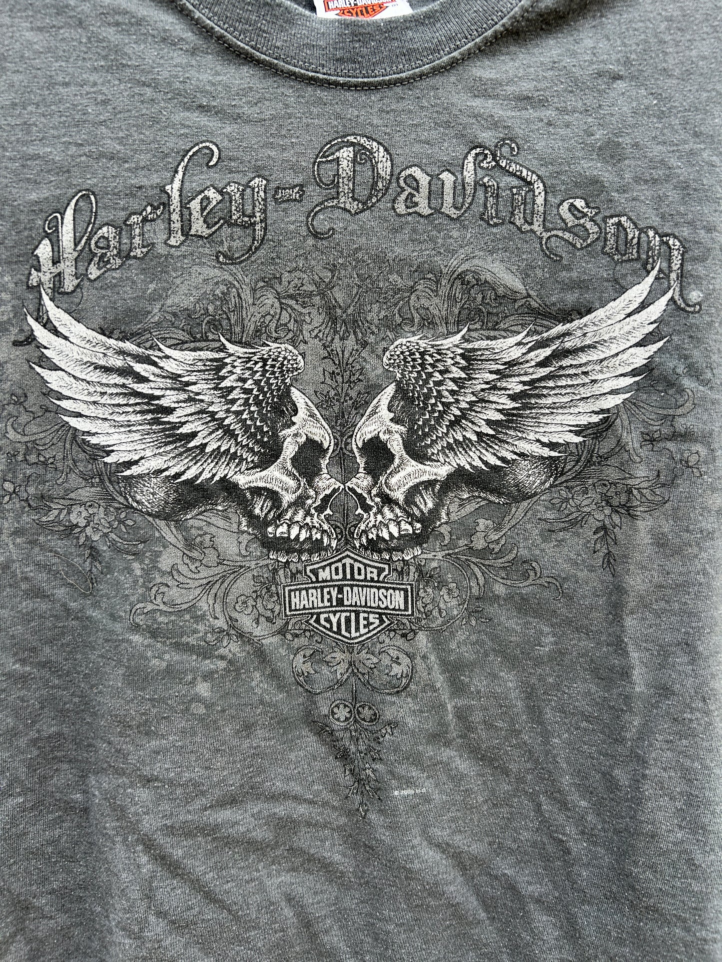 Y2K Harley Davidson Winged Skulls Tee (M)