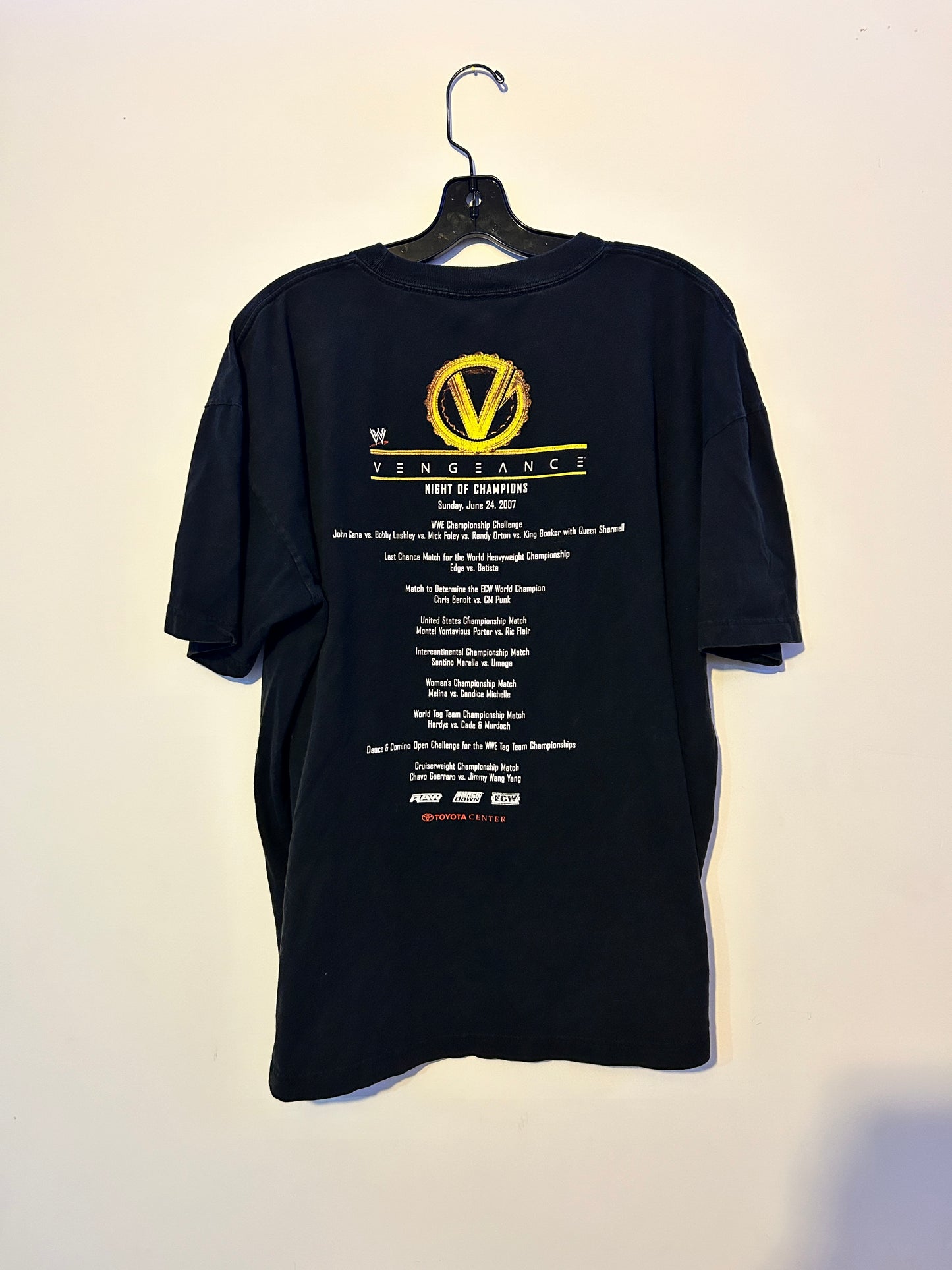 Vintage 2007 WWE Vengeance Night of Champions Tee (2XL)