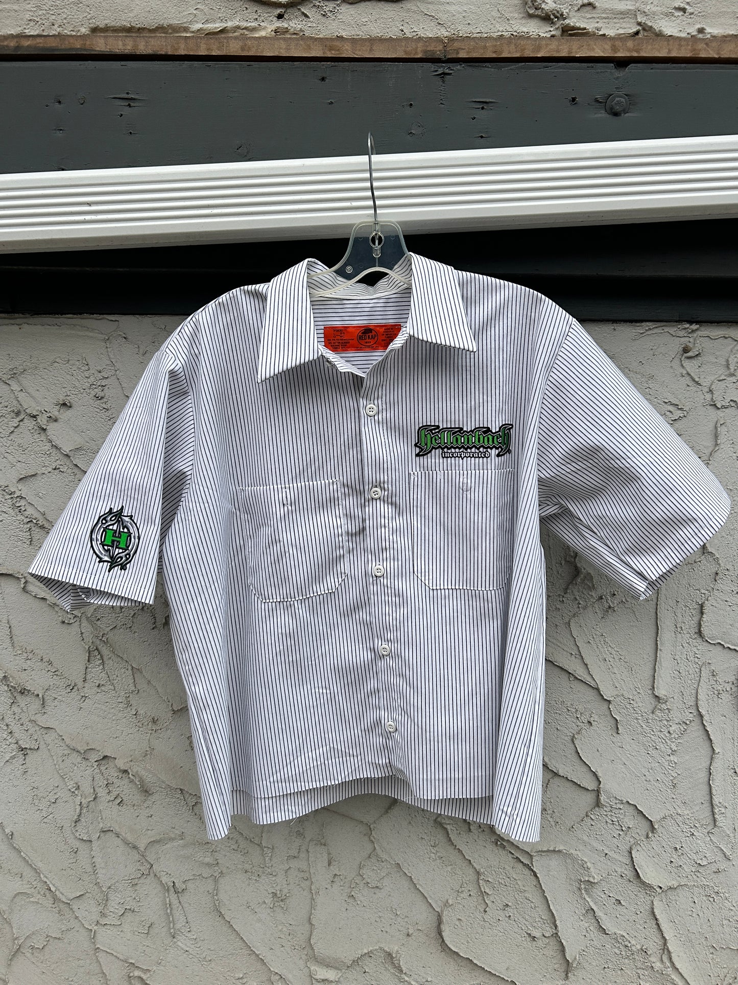 Vintage Hellanbach Striped Workwear Button Up (L)