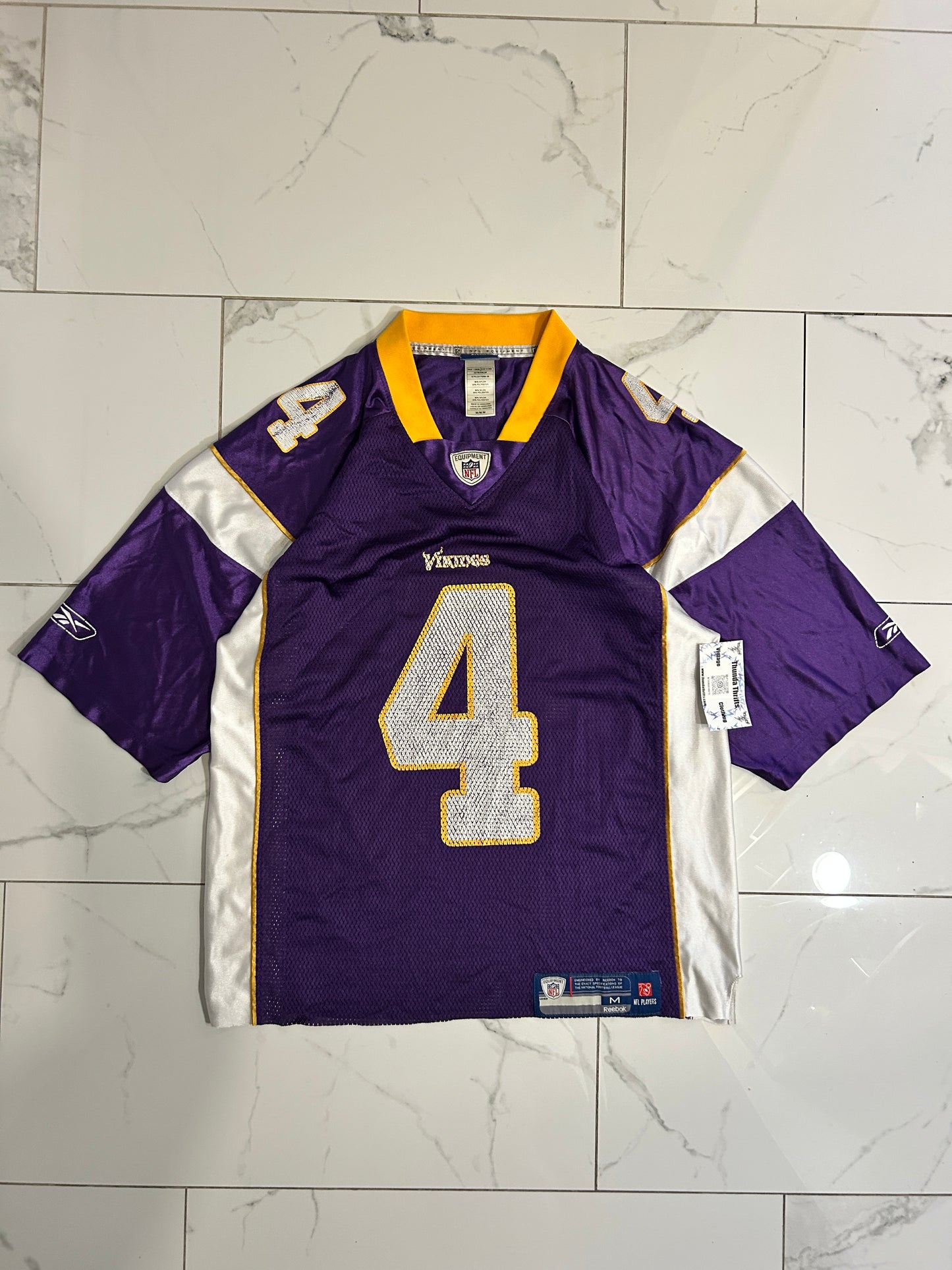 Reebok Cropped Vikings Favre Jersey (M)