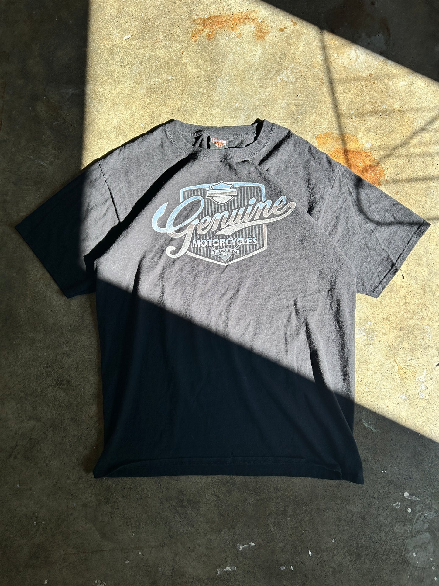 Vintage Harley Metallic Logo Tee (L)