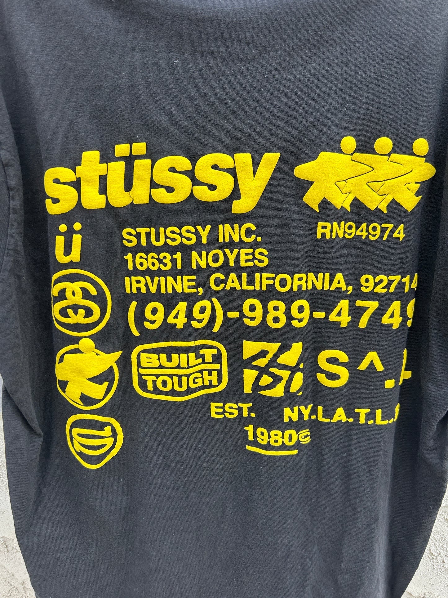 Vintage Stussy Yellow Surfer Tee (M)