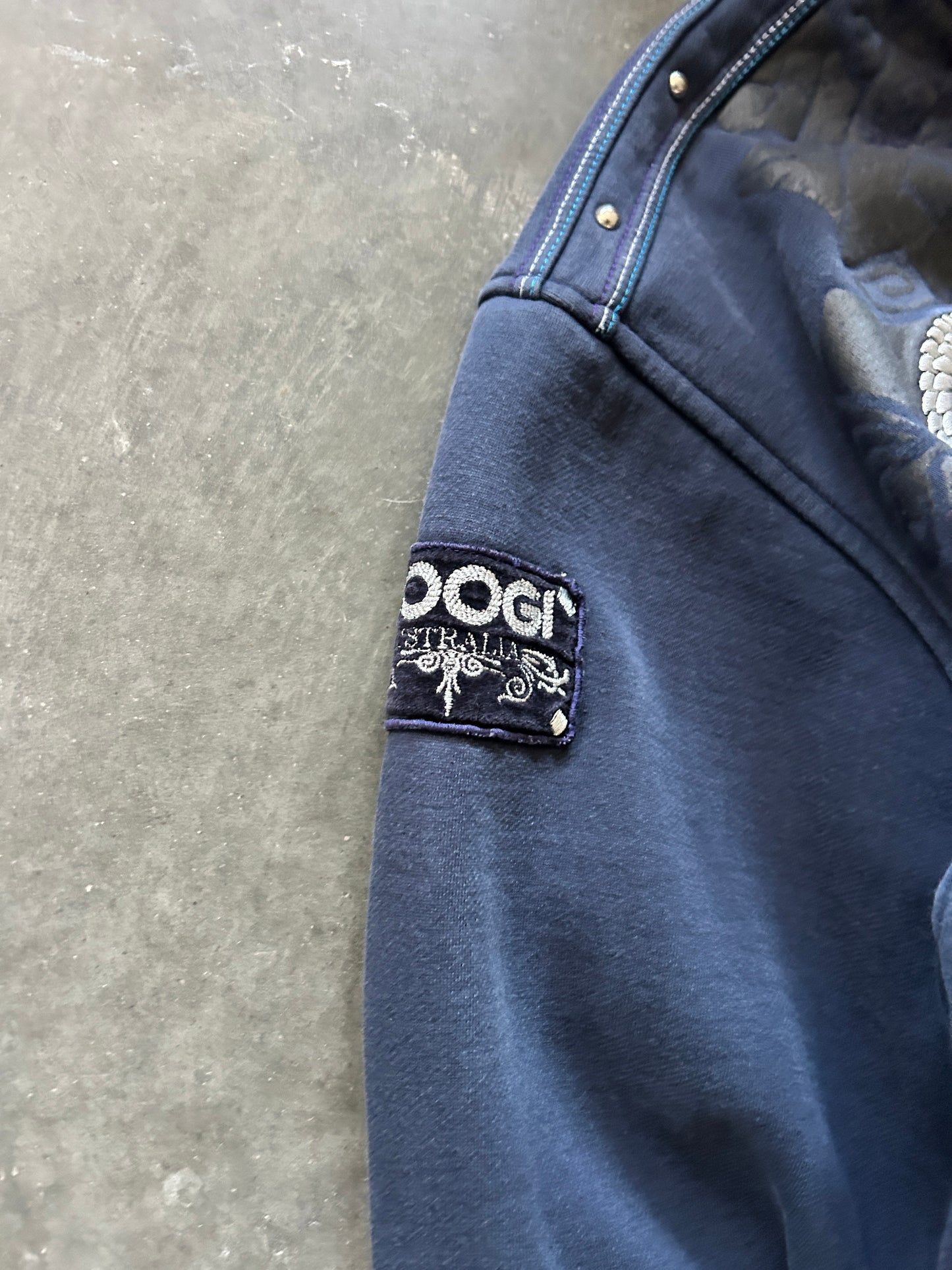 Y2K Jewelled COOGI Zip Hoodie (XL)
