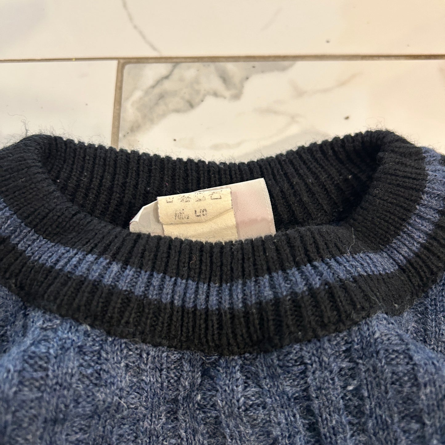 Vintage Stripe Knit Sweater (L)