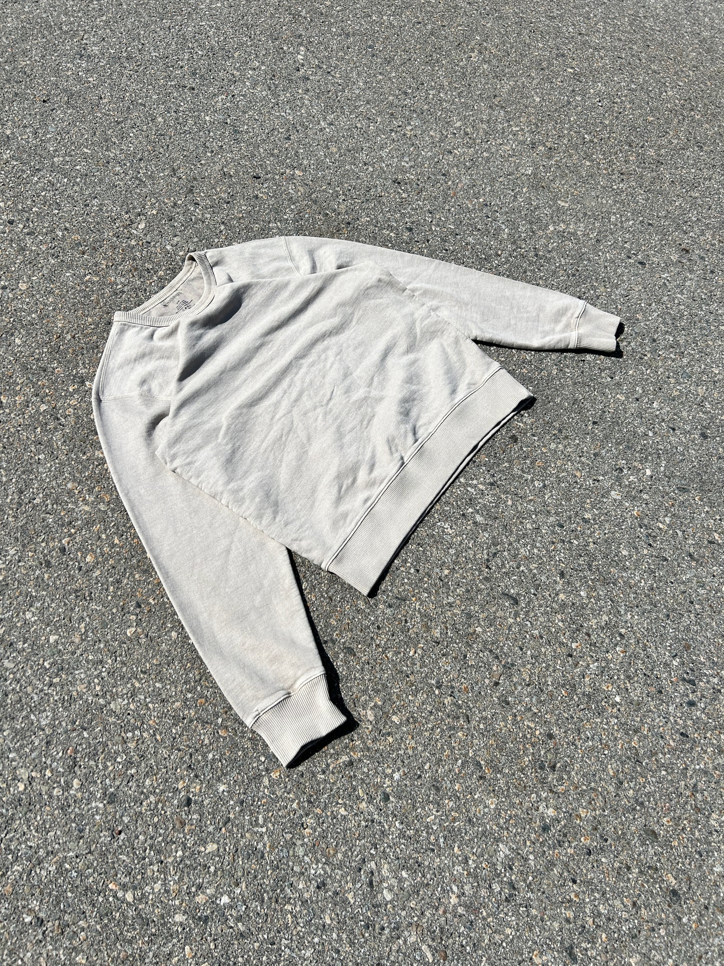 Beige Faded Windriver Crewneck (M)