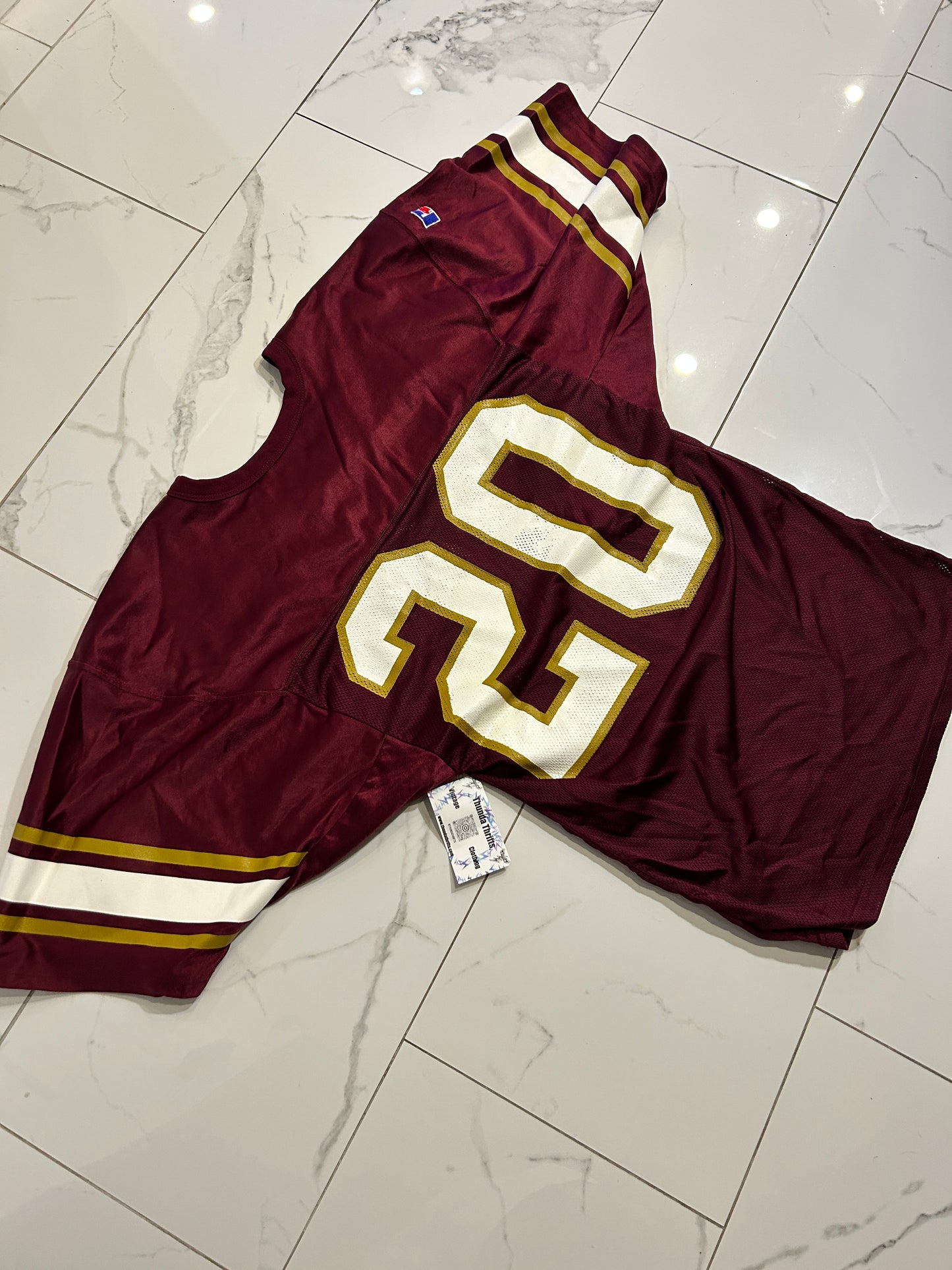 Vintage Russell Athletic Burgundy Football Jersey (fits L)