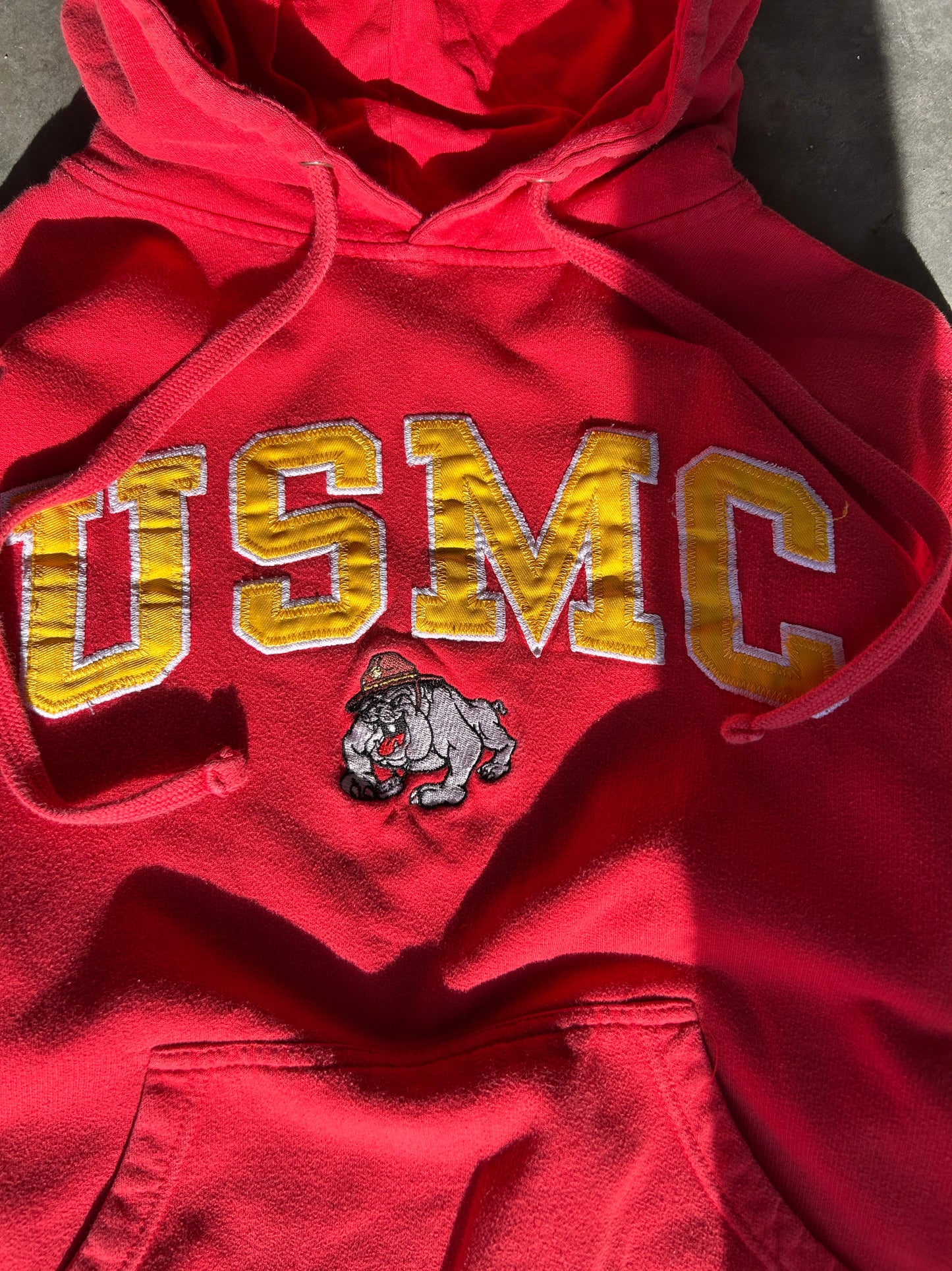 Vintage USMC Bulldogs Collegiate Hoodie (M)
