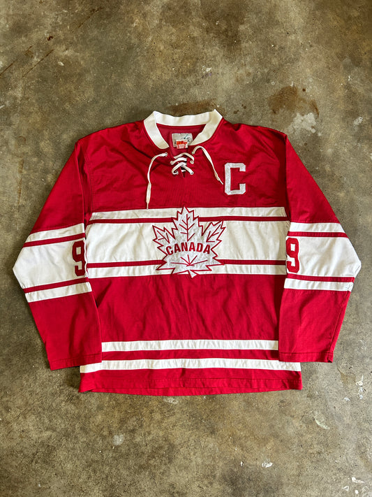 Vintage Canada Chenille Print Hockey Jersey (L)
