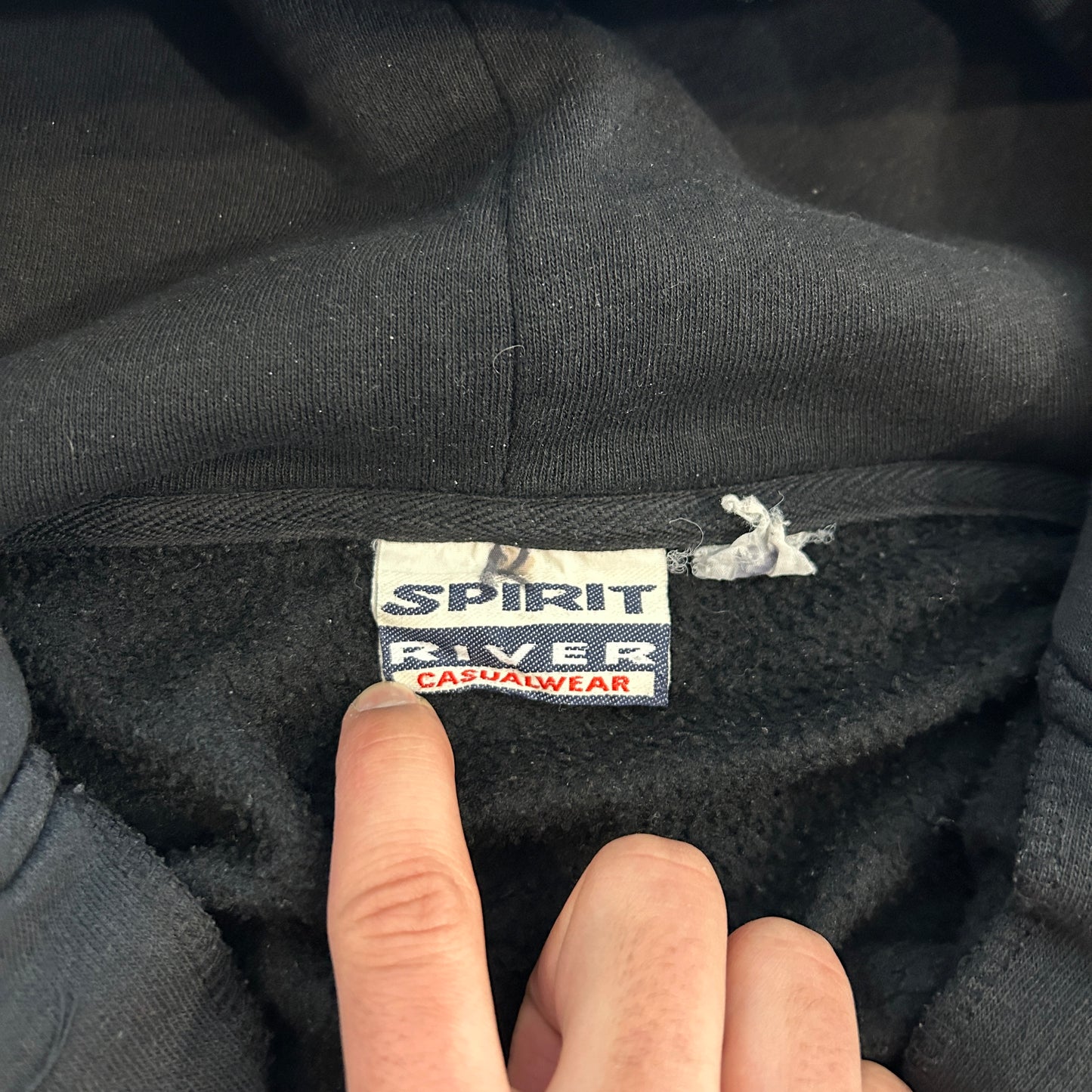 Vintage Spirit River Blank Zip Hoodie (L)